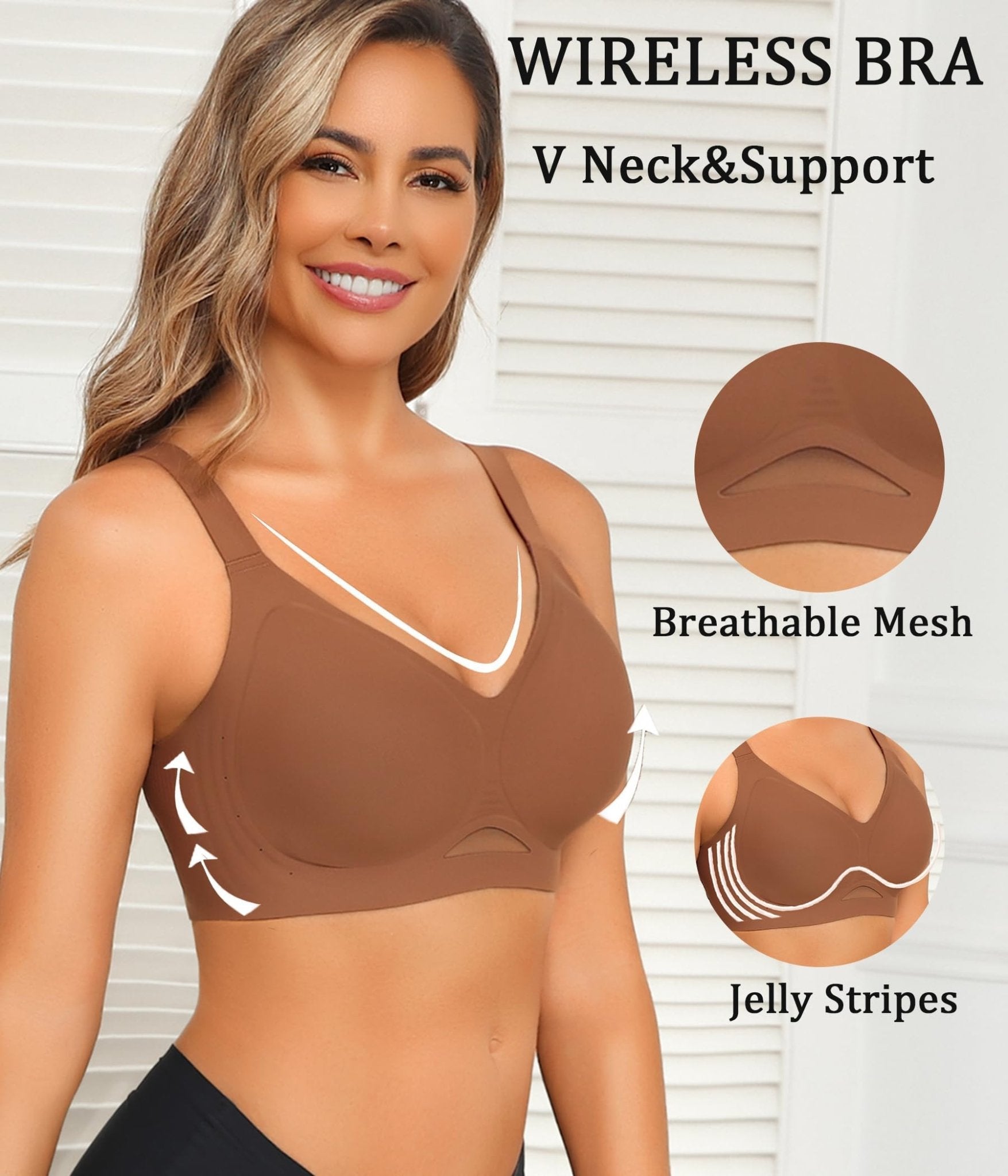 Avidlove Wireless Bras for Women Bras No Underwire Seamless Push Up Bralette Full Coverage Comfort Bra Everyday Bra