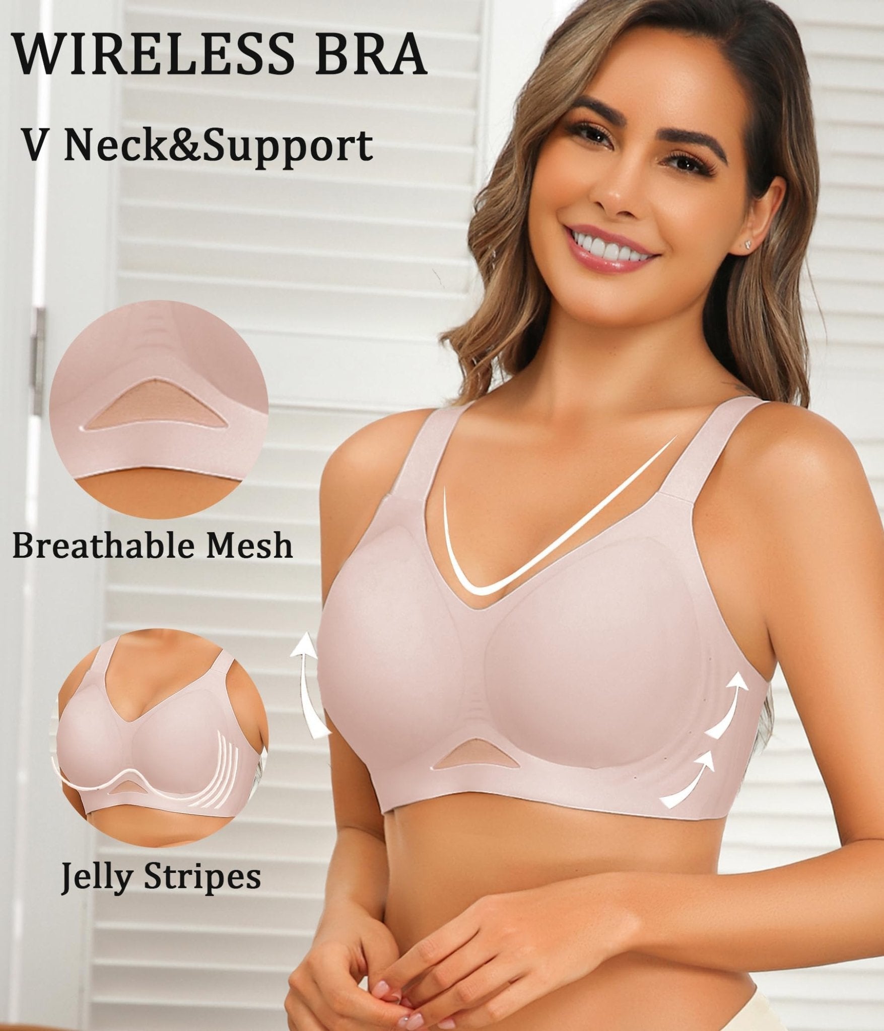 Avidlove Wireless Bras for Women Bras No Underwire Seamless Push Up Bralette Full Coverage Comfort Bra Everyday Bra