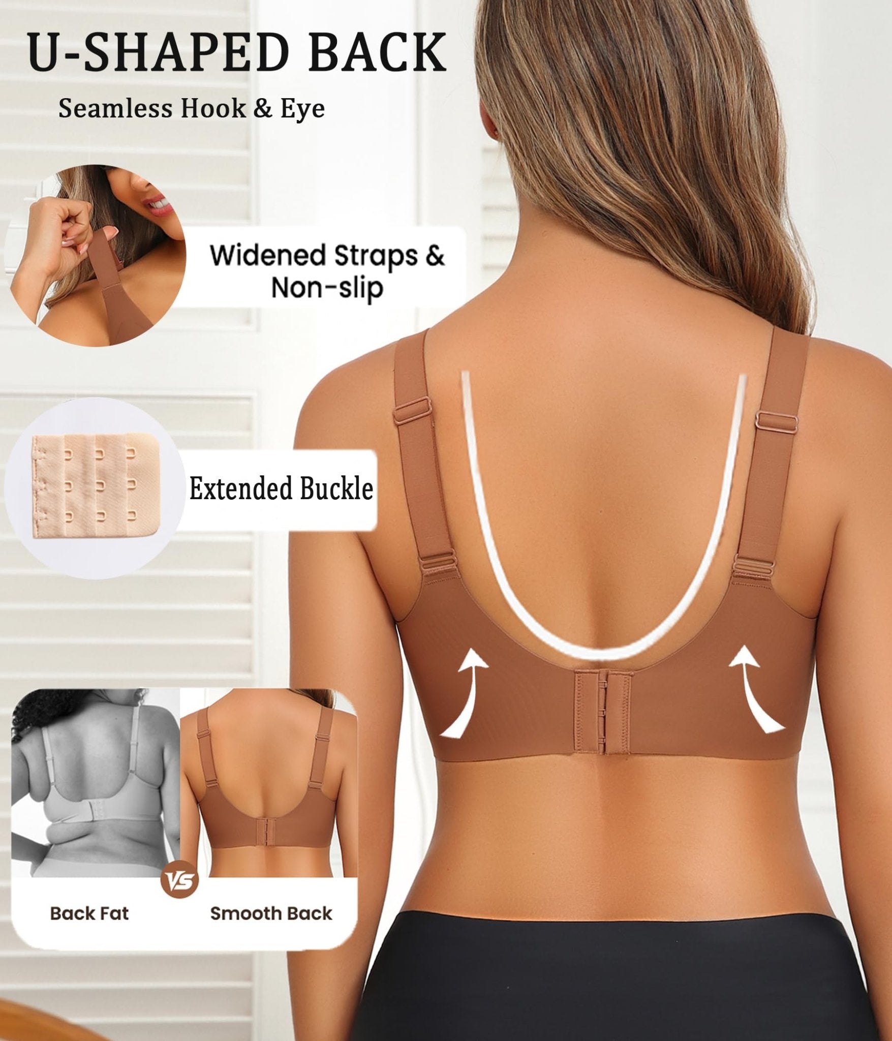 Avidlove Wireless Bras for Women Bras No Underwire Seamless Push Up Bralette Full Coverage Comfort Bra Everyday Bra