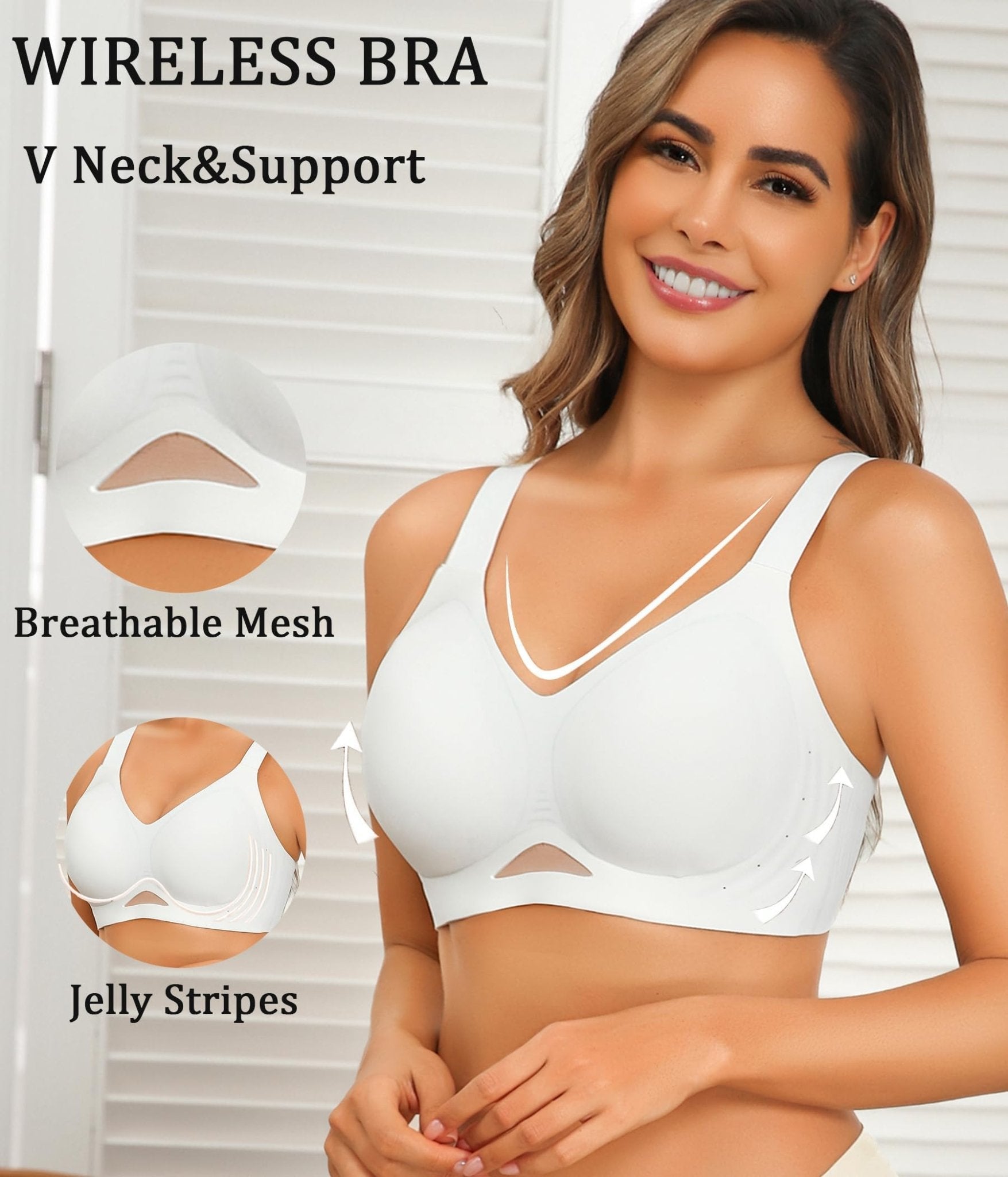 Avidlove Wireless Bras for Women Bras No Underwire Seamless Push Up Bralette Full Coverage Comfort Bra Everyday Bra