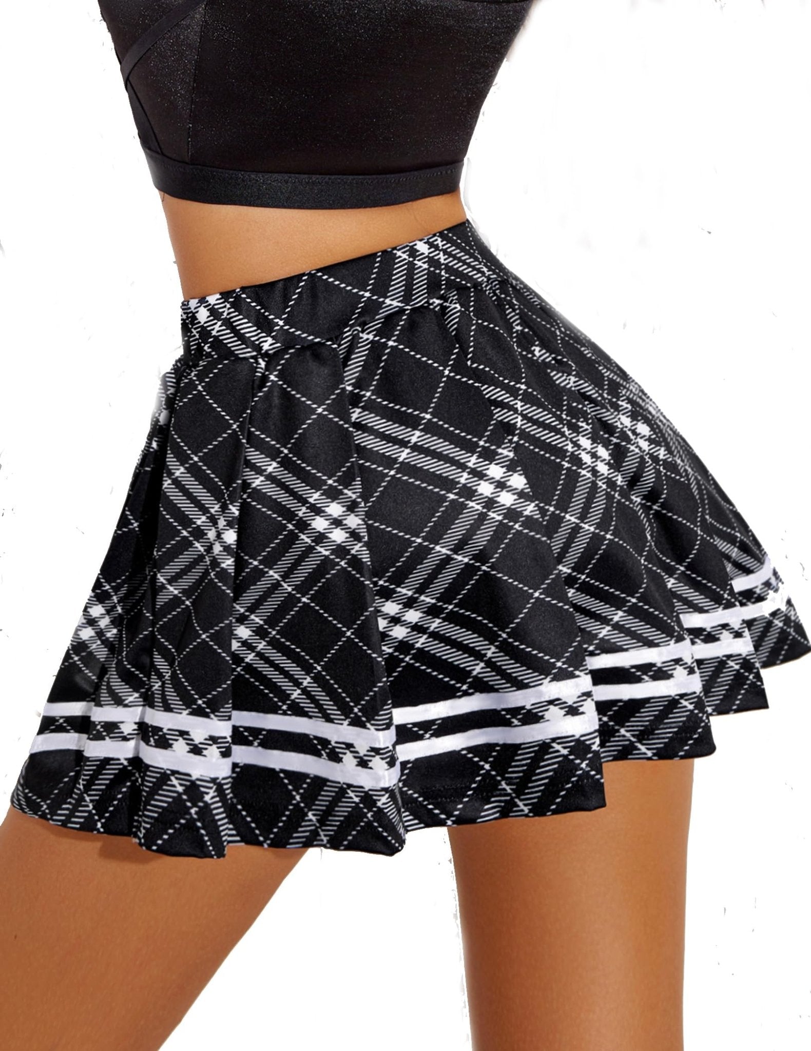Avidlove Womens Pleated Skirt School Uniform Skirt Mini Skirt Pleated Cheer Skirt