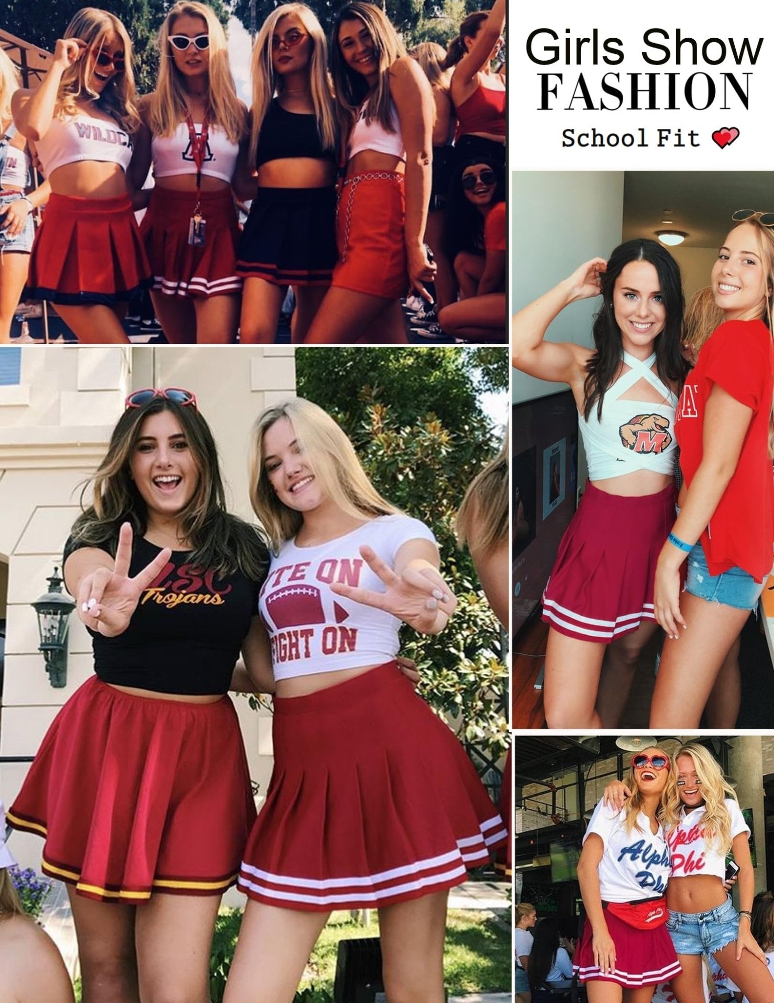 Avidlove Womens Pleated Skirt School Uniform Skirt Mini Skirt Pleated Cheer Skirt