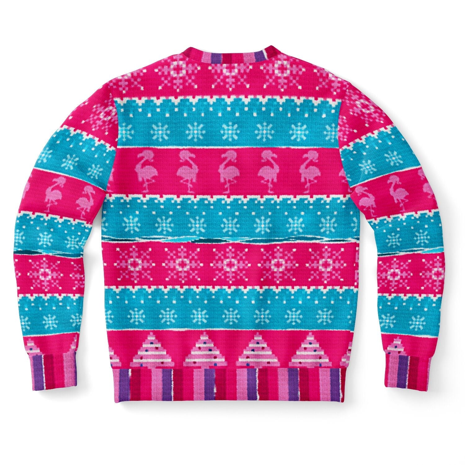 Relaxin' Santa Flamingo Ugly Christmas Sweatshirt
