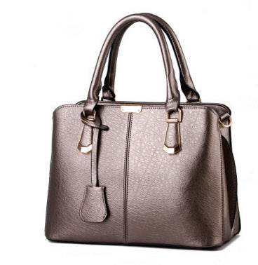 Solid Color Fashion Women Handbag Large Capacity