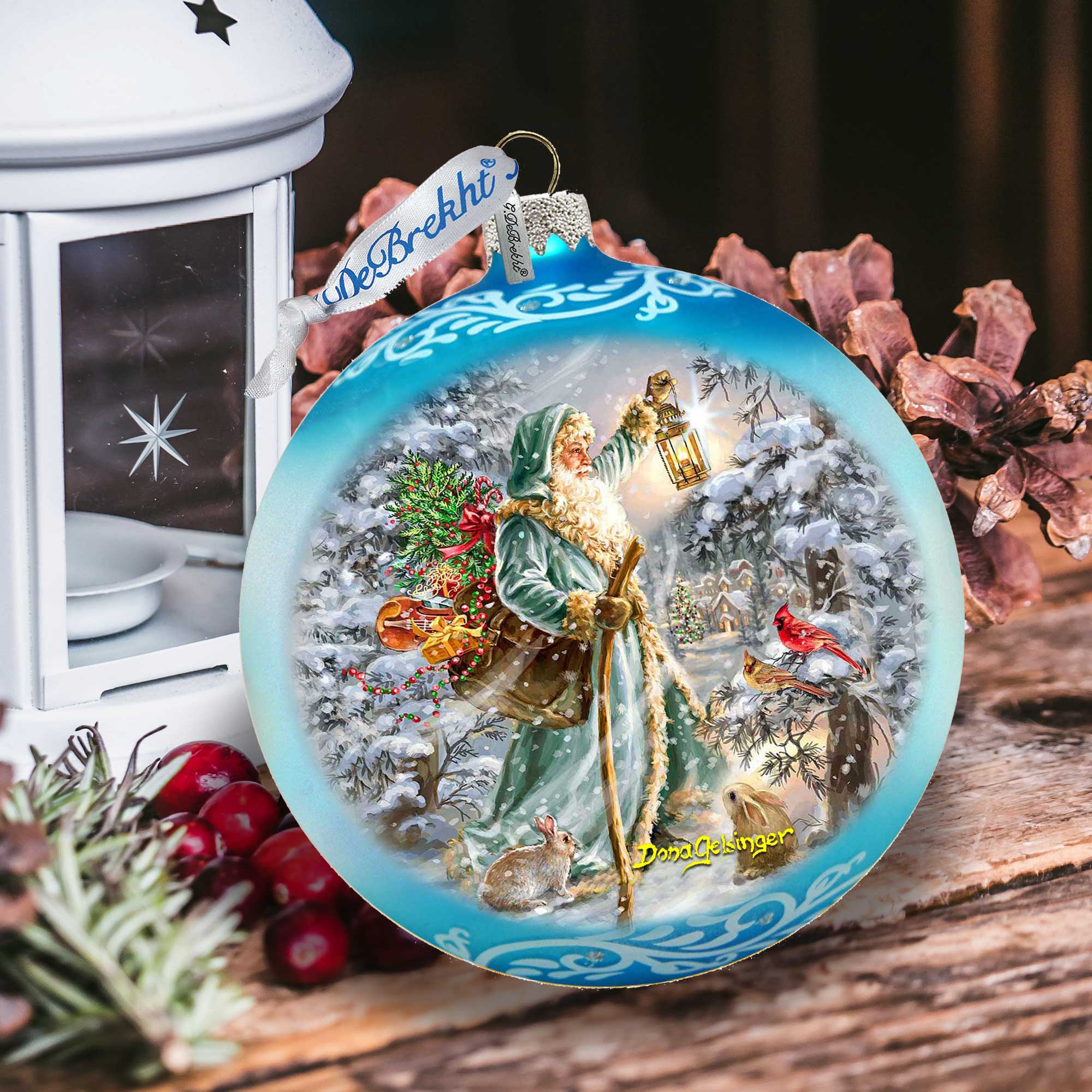 Saint Nicholas Glass Ornament Limited Edition by D. Gelsinger - Christmas Decor - 73918-DG