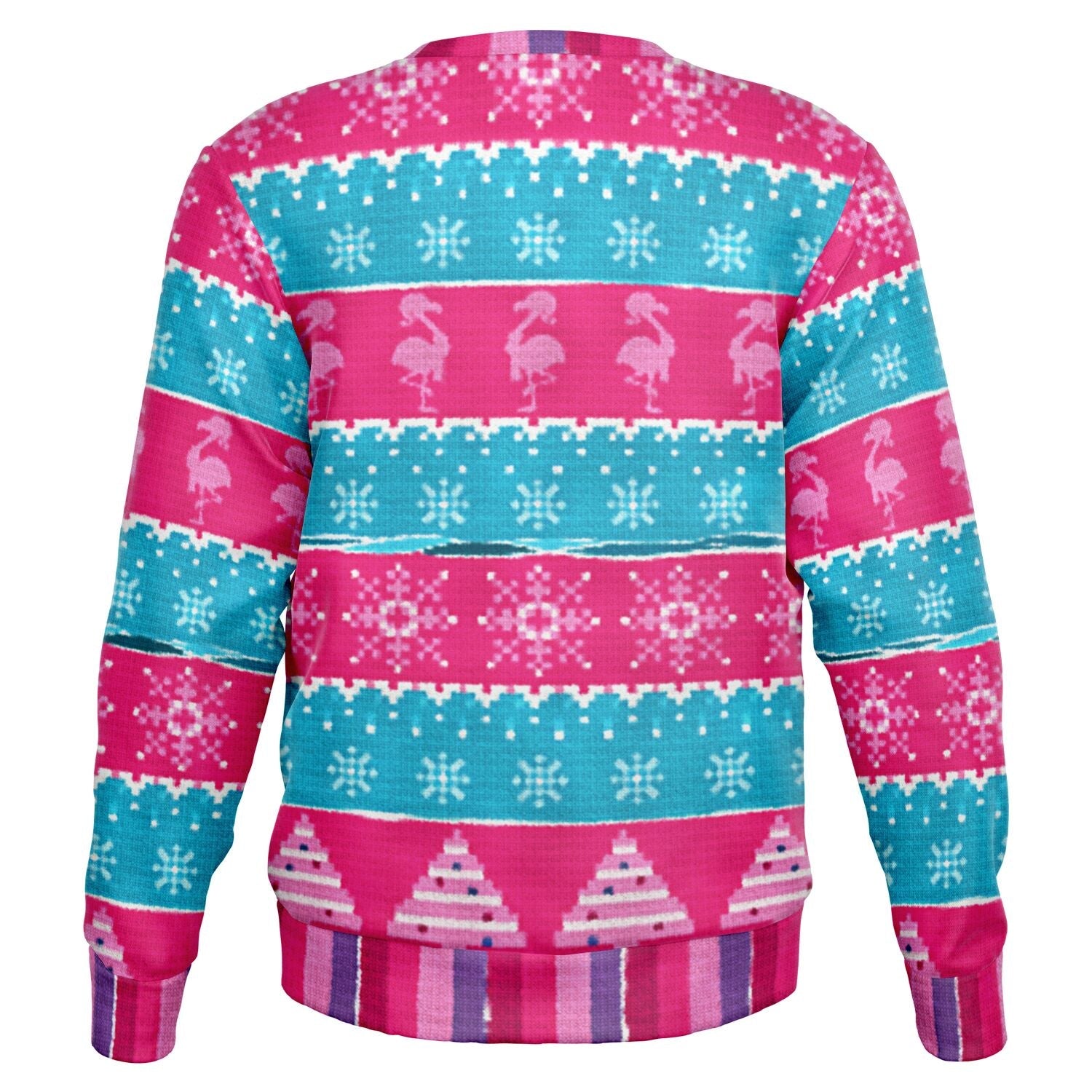 Relaxin' Santa Flamingo Ugly Christmas Sweatshirt