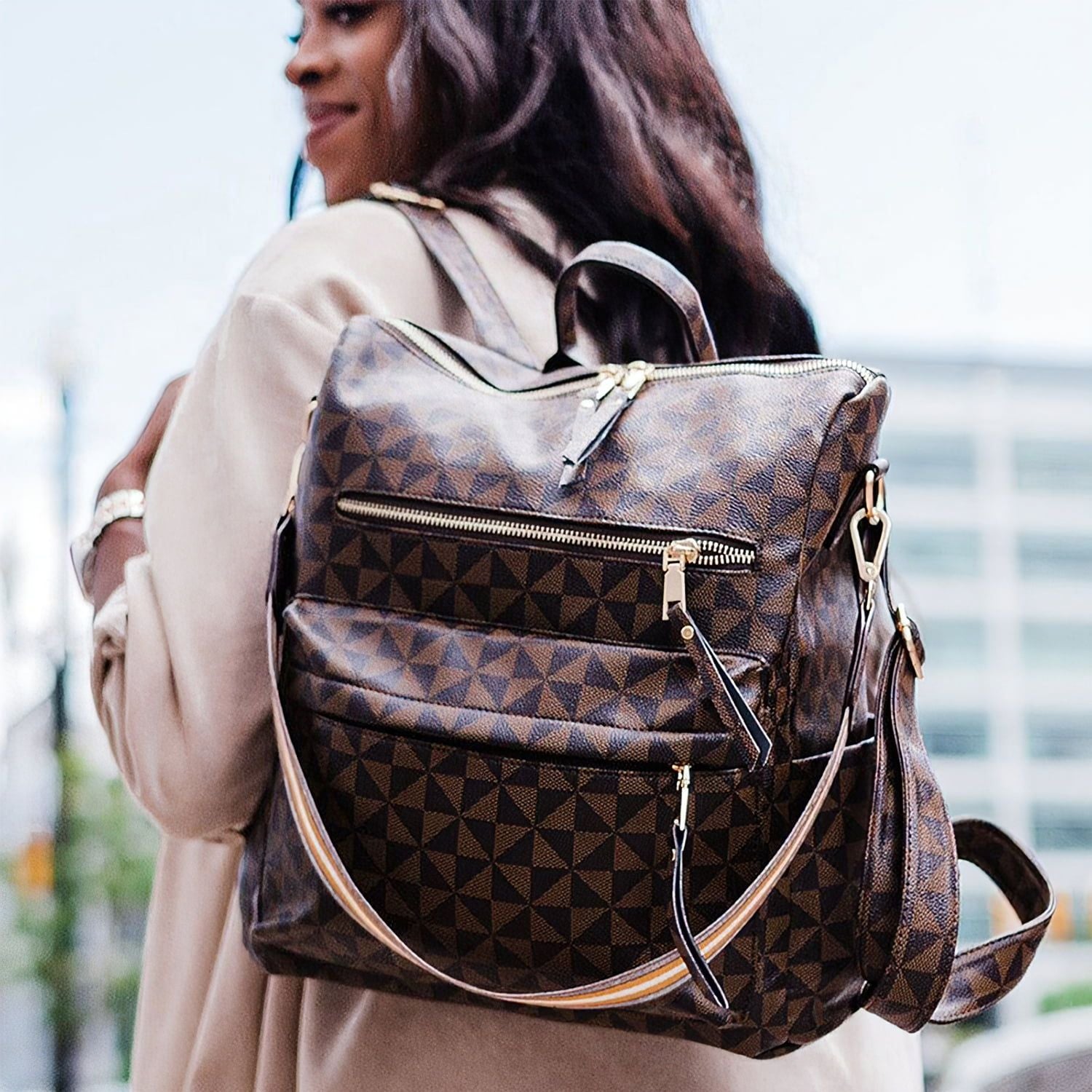 Backpack Purse for Women Fashion Designer Travel Large Ladies handbags