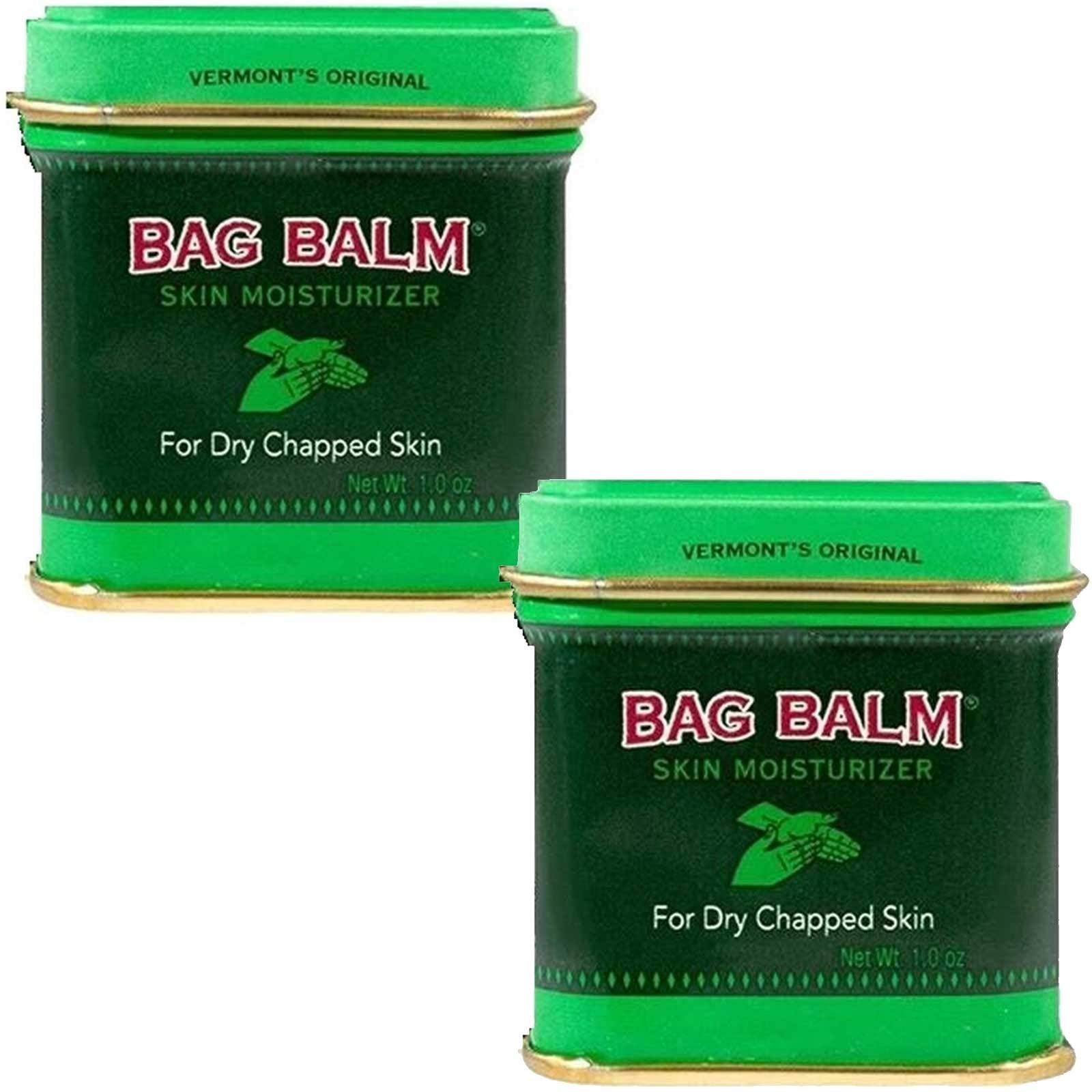 Bag Balm Vermont's Original Skin Moisturizer - Full Body Hydrating Skin Care: Dry Hands, Lips, Face, Feet & More - Unscented, Cruelty & Paraben Free - Day & Night, Men & Women (4oz Tin, Made in USA)
