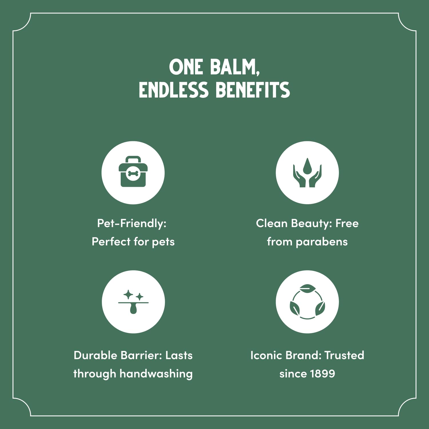 Bag Balm Vermont's Original Skin Moisturizer - Full Body Hydrating Skin Care: Dry Hands, Lips, Face, Feet & More - Unscented, Cruelty & Paraben Free - Day & Night, Men & Women (4oz Tin, Made in USA)