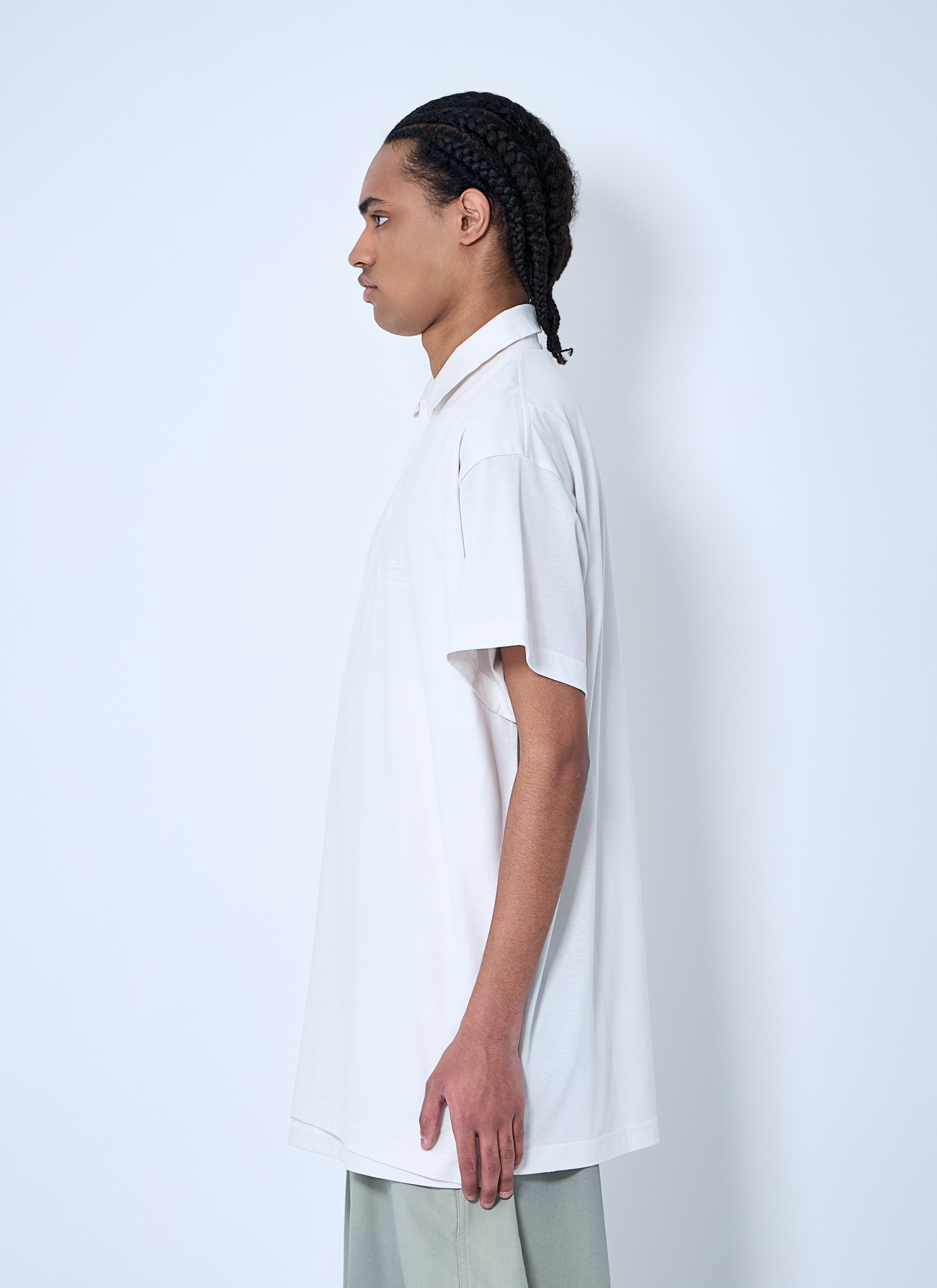 Balenciaga Men Interwinded Polo Shirt