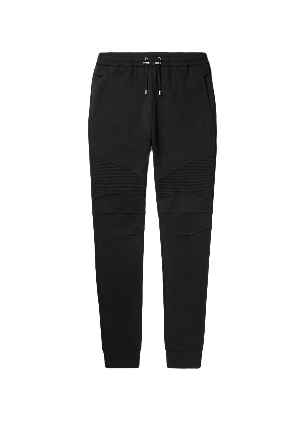 Balmain Skinny-Fit Ribbed Cotton-Jersey Sweatpants