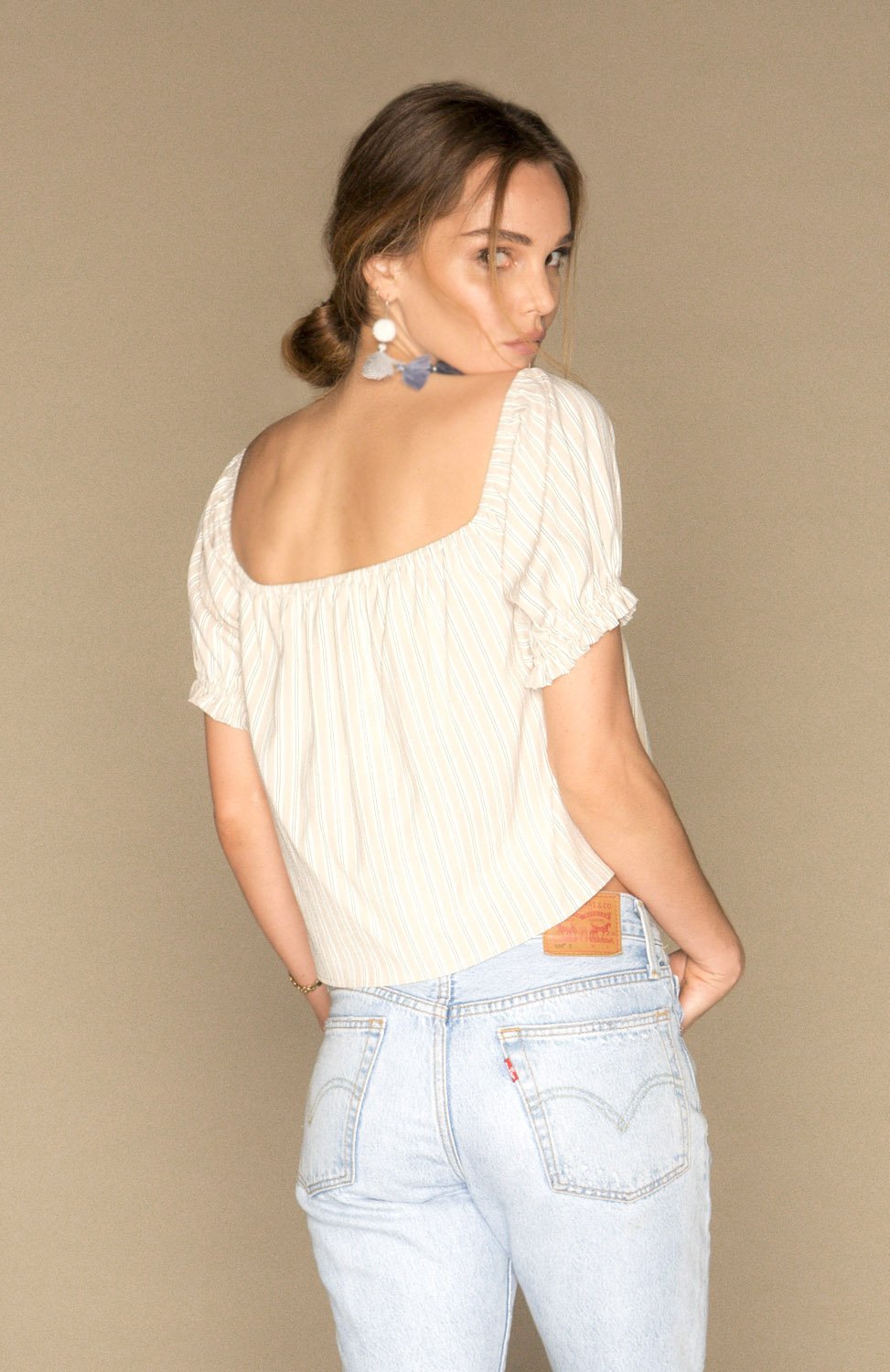 Bardot Blouse | Teak