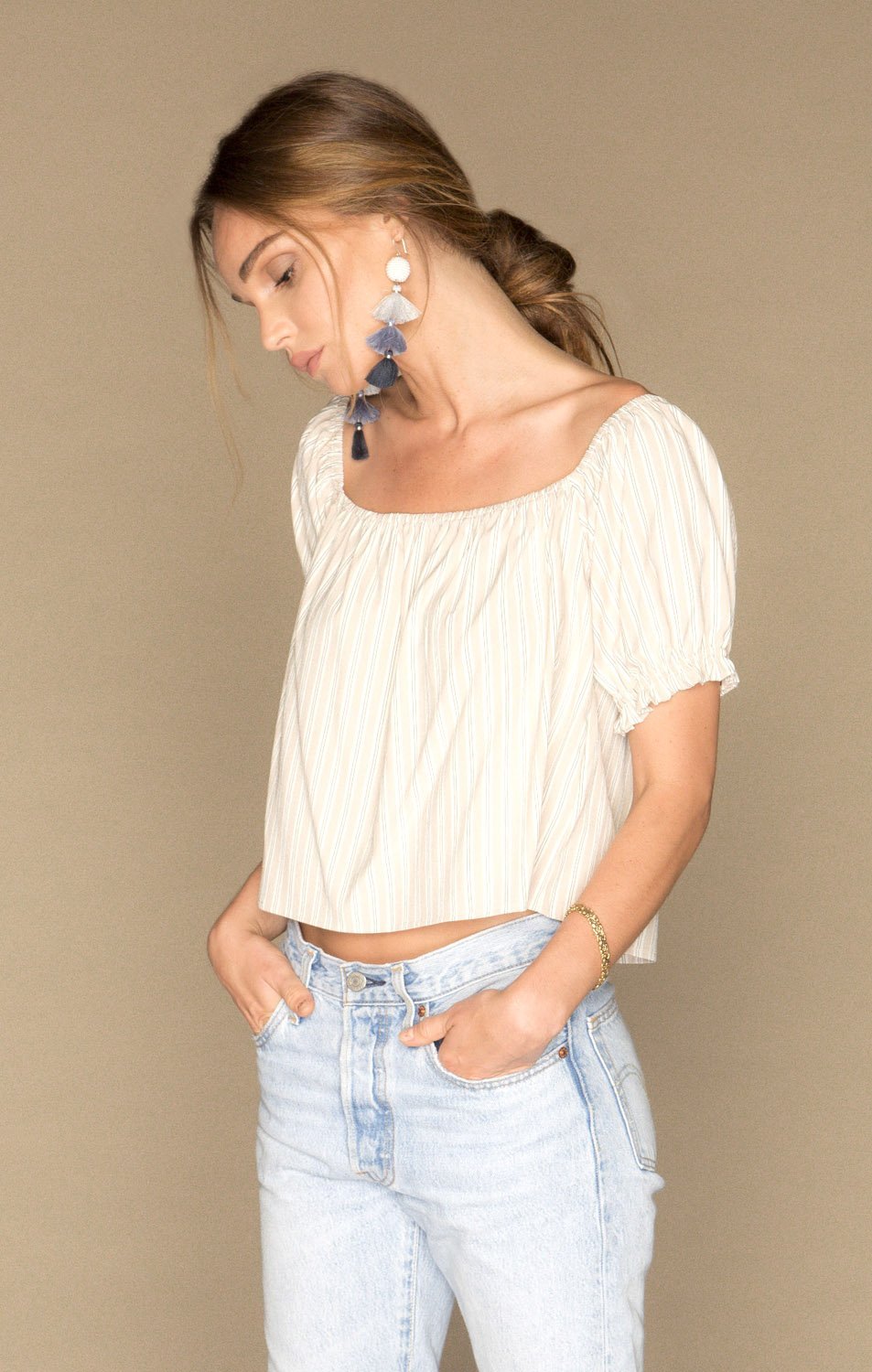 Bardot Blouse | Teak