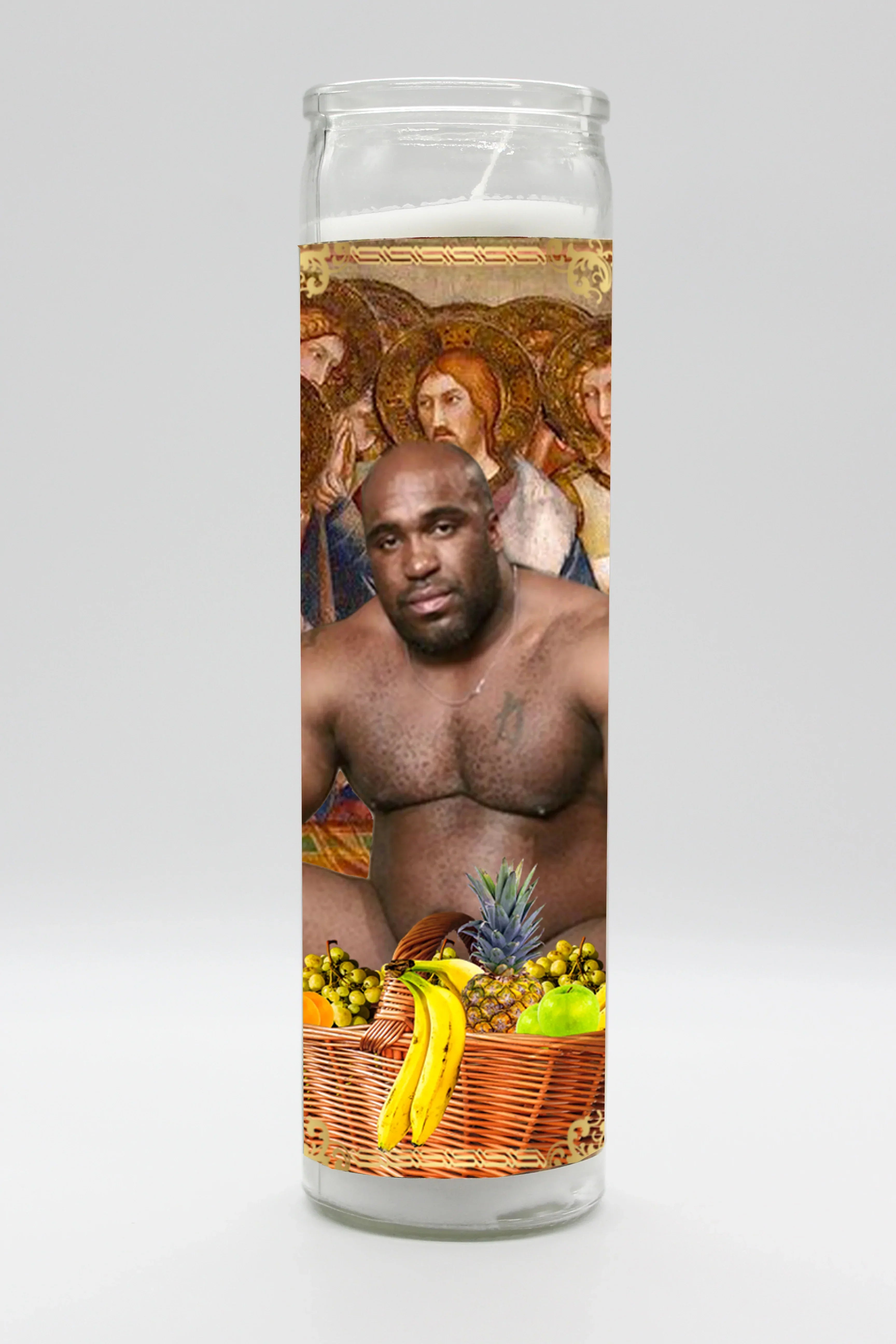 Saint Barry Wood Meme Candle by BOBBYK