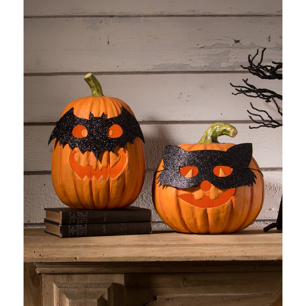 Bat Masquerade Pumpkin by Bethany Lowe Designs
