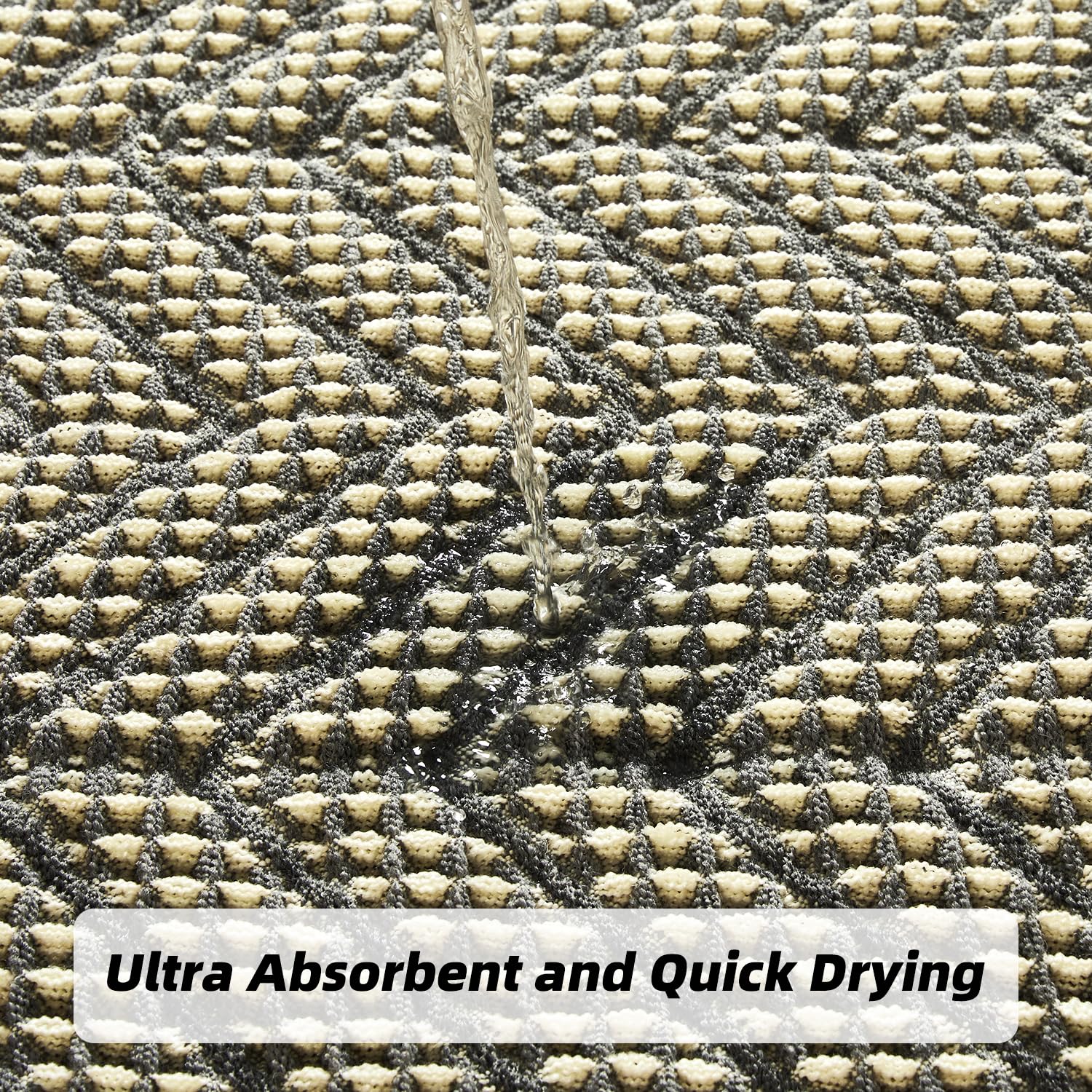 Bathroom Floor Mat,Boho Bath Rug,Super Absorbent Bath Mat,Bathroom Rugs Non Slip Washable, Quick Dry Shower Mats, Ultra Soft Bath Mat Towel,Brown,18"*30"