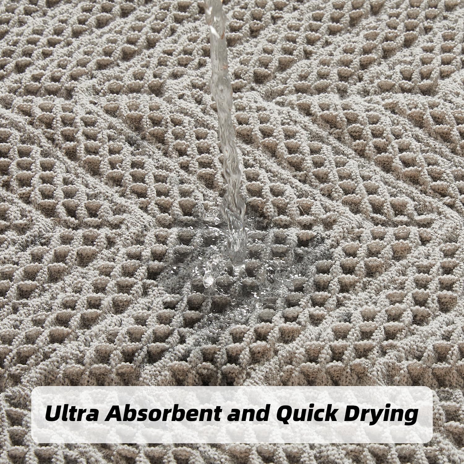 Bathroom Floor Mat,Boho Bath Rug,Super Absorbent Bath Mat,Bathroom Rugs Non Slip Washable, Quick Dry Shower Mats, Ultra Soft Bath Mat Towel,Brown,18"*30"