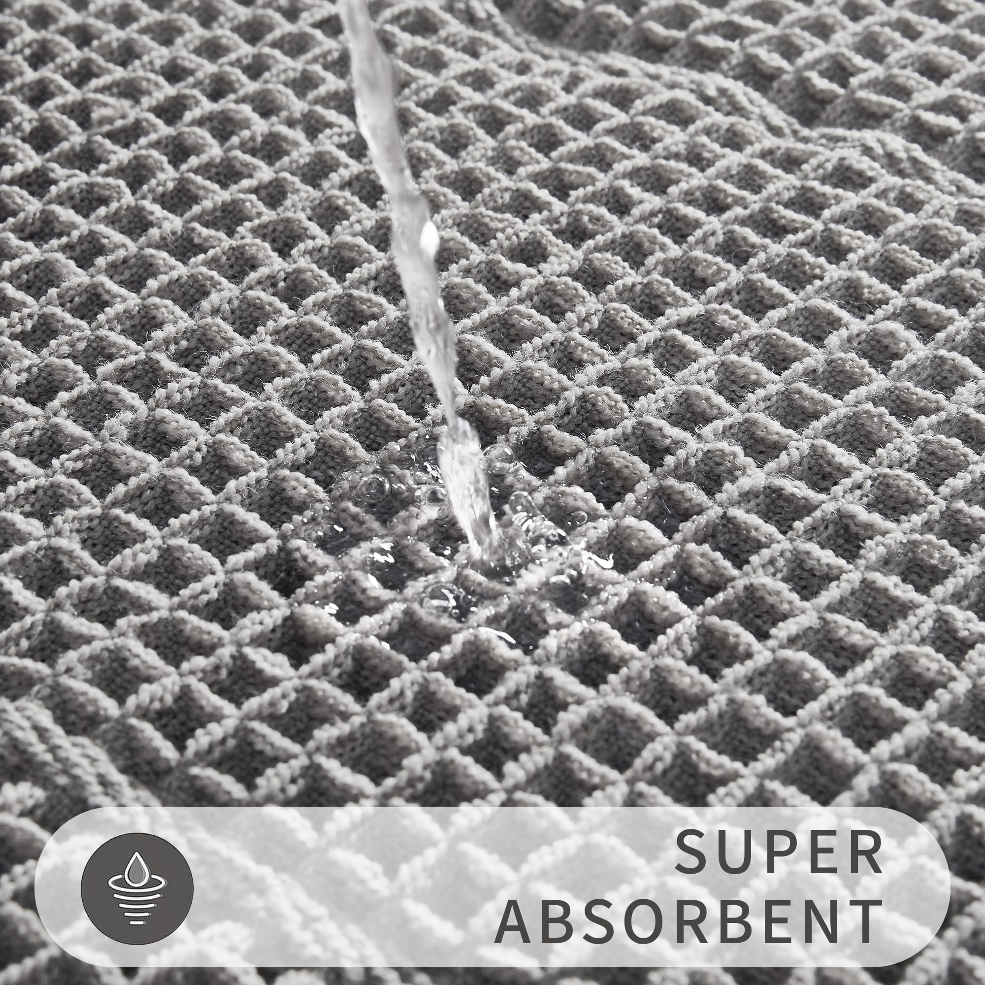 Bathroom Floor Mat,Boho Bath Rug,Super Absorbent Bath Mat,Bathroom Rugs Non Slip Washable, Quick Dry Shower Mats, Ultra Soft Bath Mat Towel,Brown,18"*30"