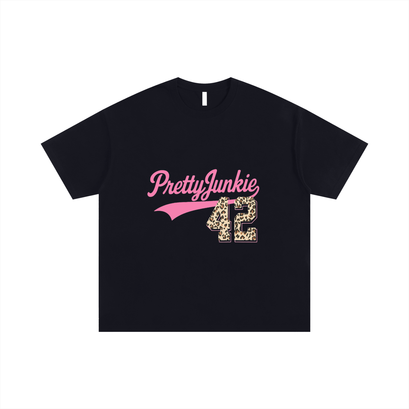 PrettyJunkie Baseball Graphics Cheetah Oversized Cotton T-Shirt