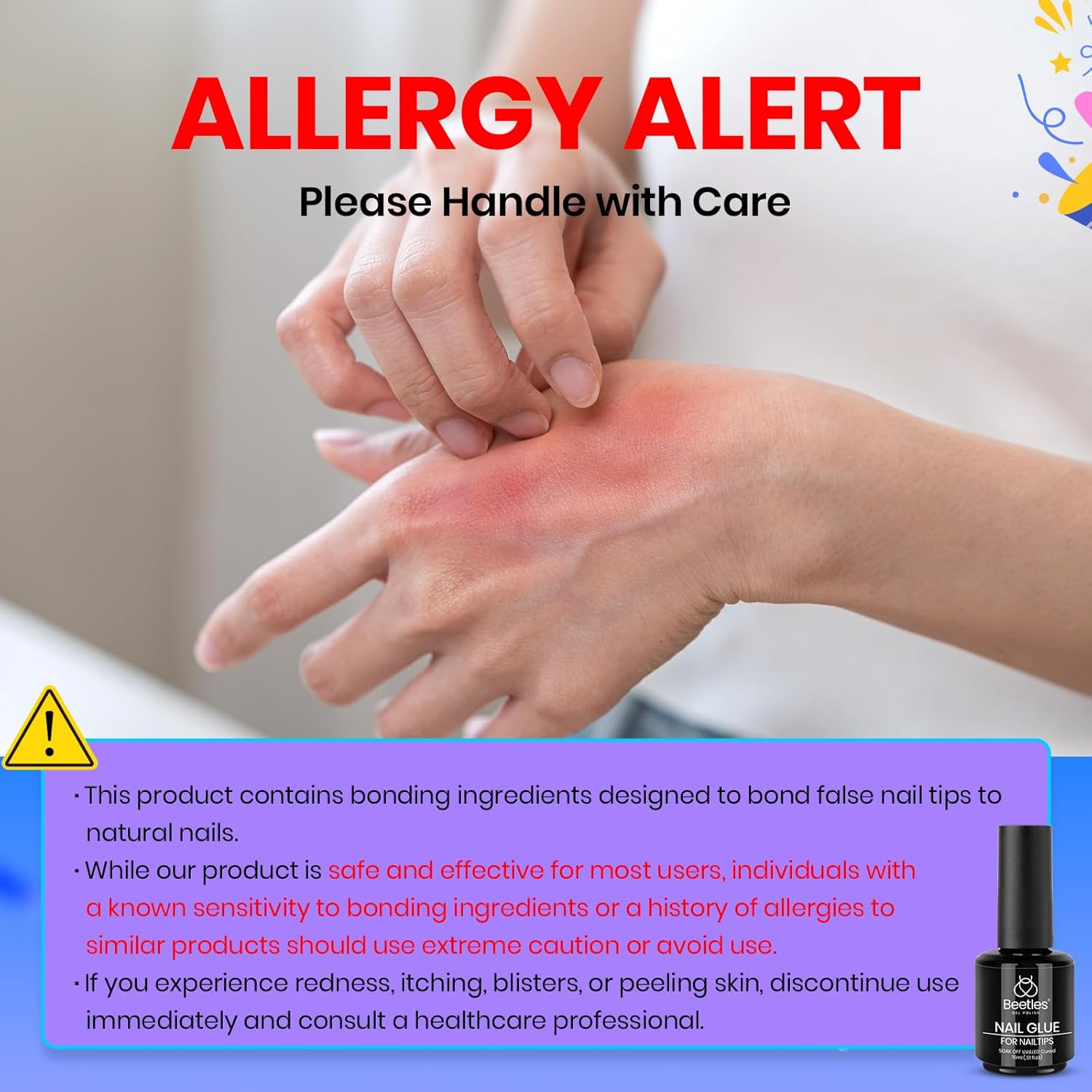 beetles Gel Polish 9 In 1 Gel Nail Glue for Clear Acrylic Nail Tips 2 Pcs 15ml Long Lasting Nail Gel Kit for False Nails Tips, Base Blooming Nail Gel, U V Light Required