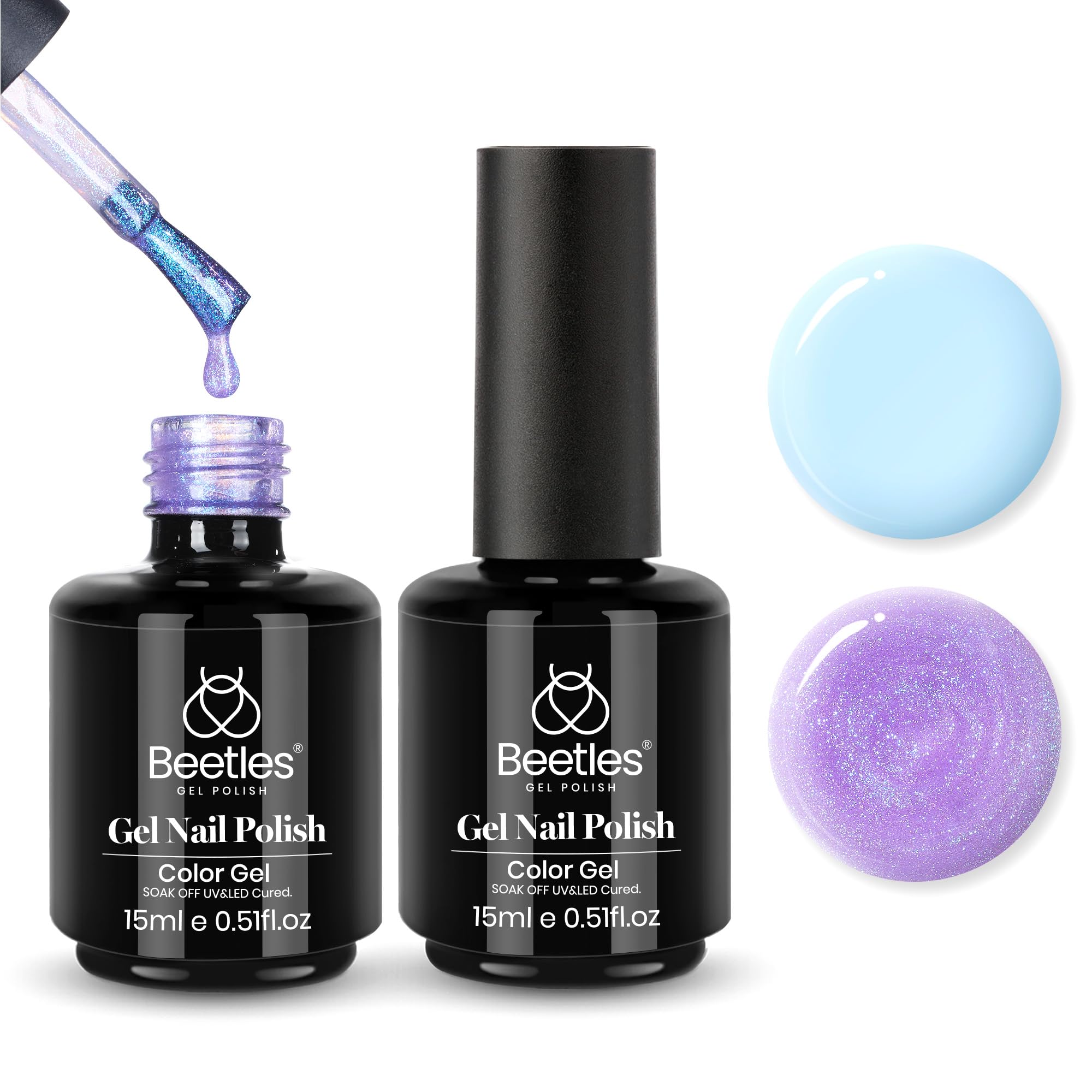 Beetles White Gel Nail Polish,15ml Summer Soak Off UV Gel Polish French Nail Art Manicure Salon DIY Design at Home Gift for Woman