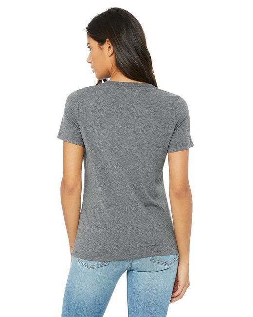 Bella + Canvas 6415 Ladies' Relaxed Triblend V-Neck T-Shirt