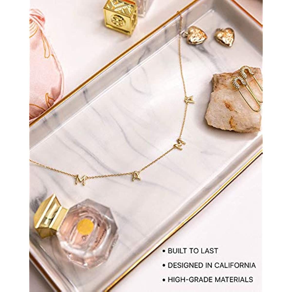 Benevolence LA Mama Necklace Dainty Necklace; 14k Gold Dipped Necklaces For Women; Gifts for Mom | 14 Gold Necklace; Mother's Necklace; Necklaces for Mom; Designed in California