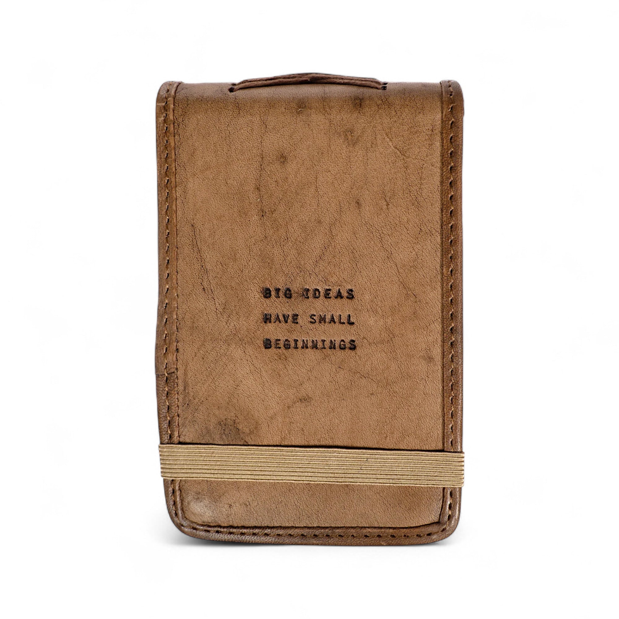 Mini Leather Journal –  Big Ideas Small Beginnings