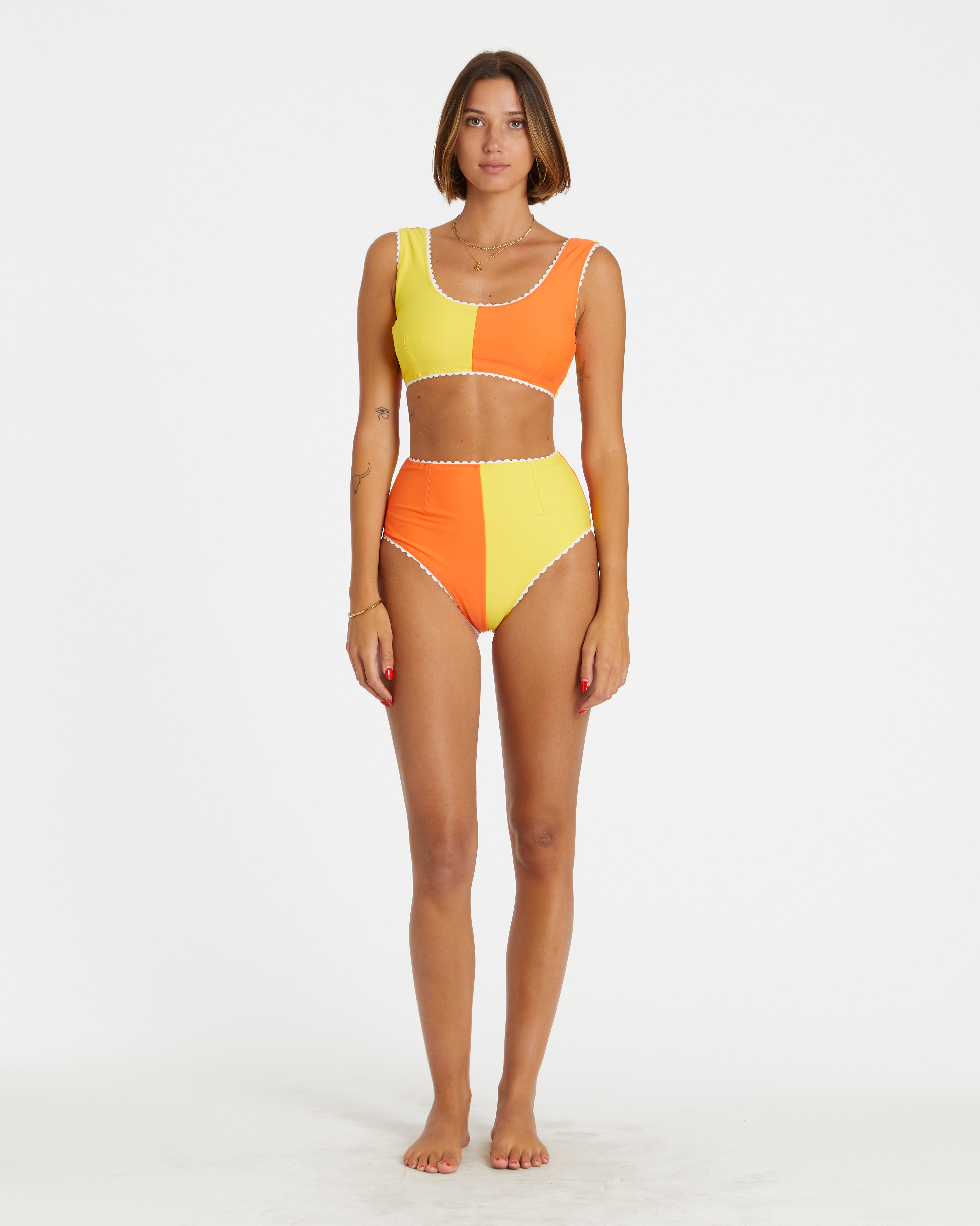 Two-Tone Bikini (Yellow/Orange)