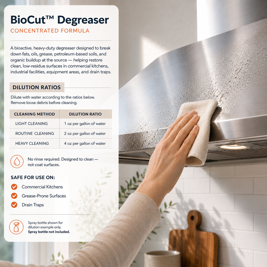 BioCut Bioactive Degreaser Concentrate
