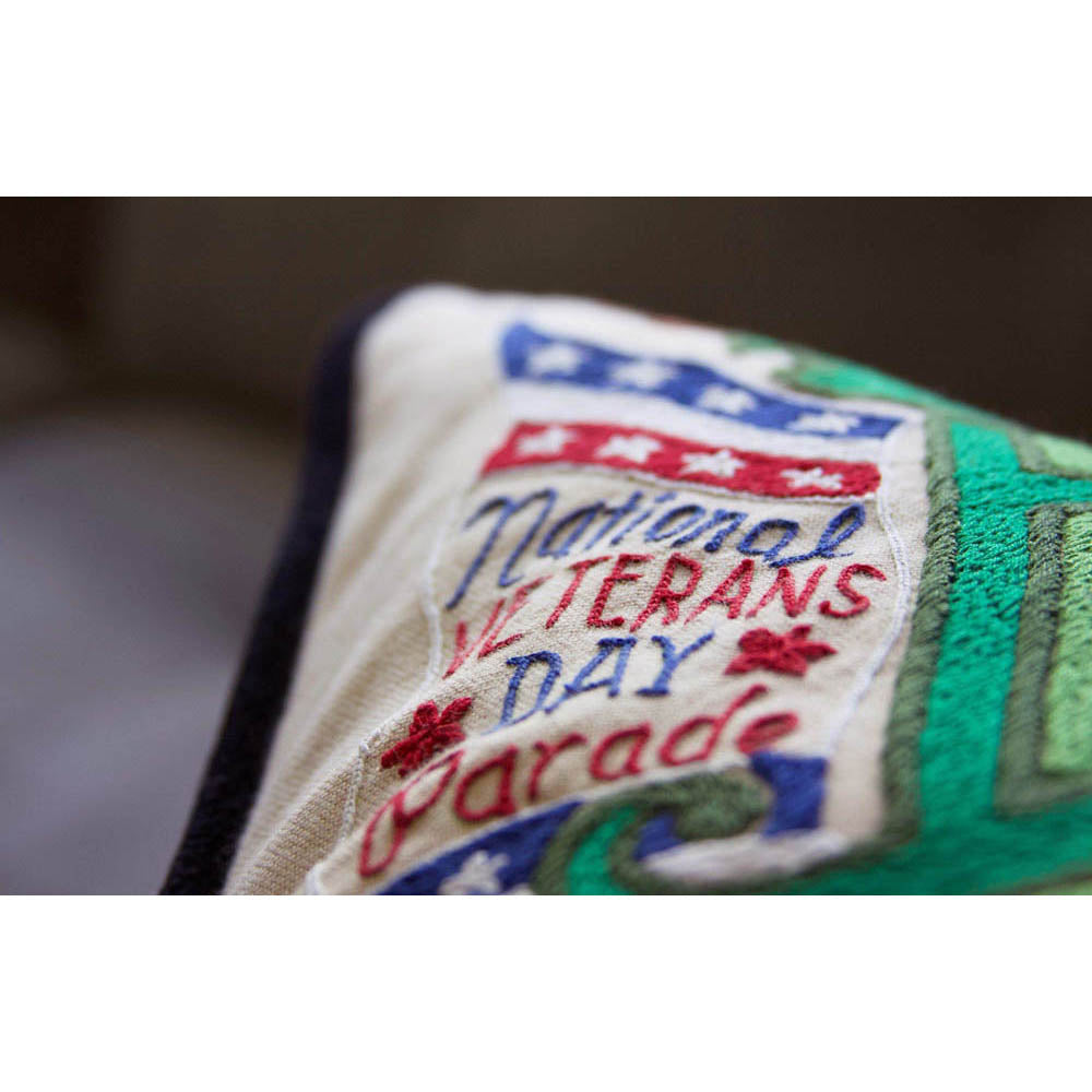 Birmingham Embroidered Pillow by CatStudio