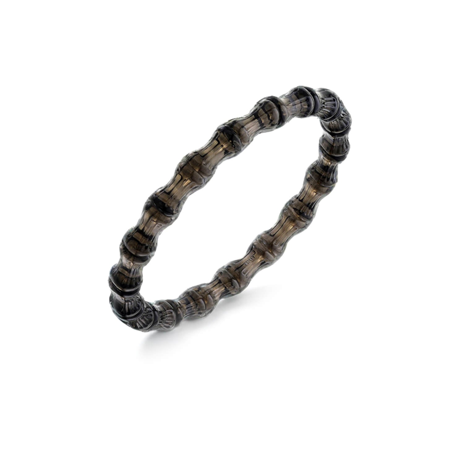 Bamboo Lucite Slip On Bangle