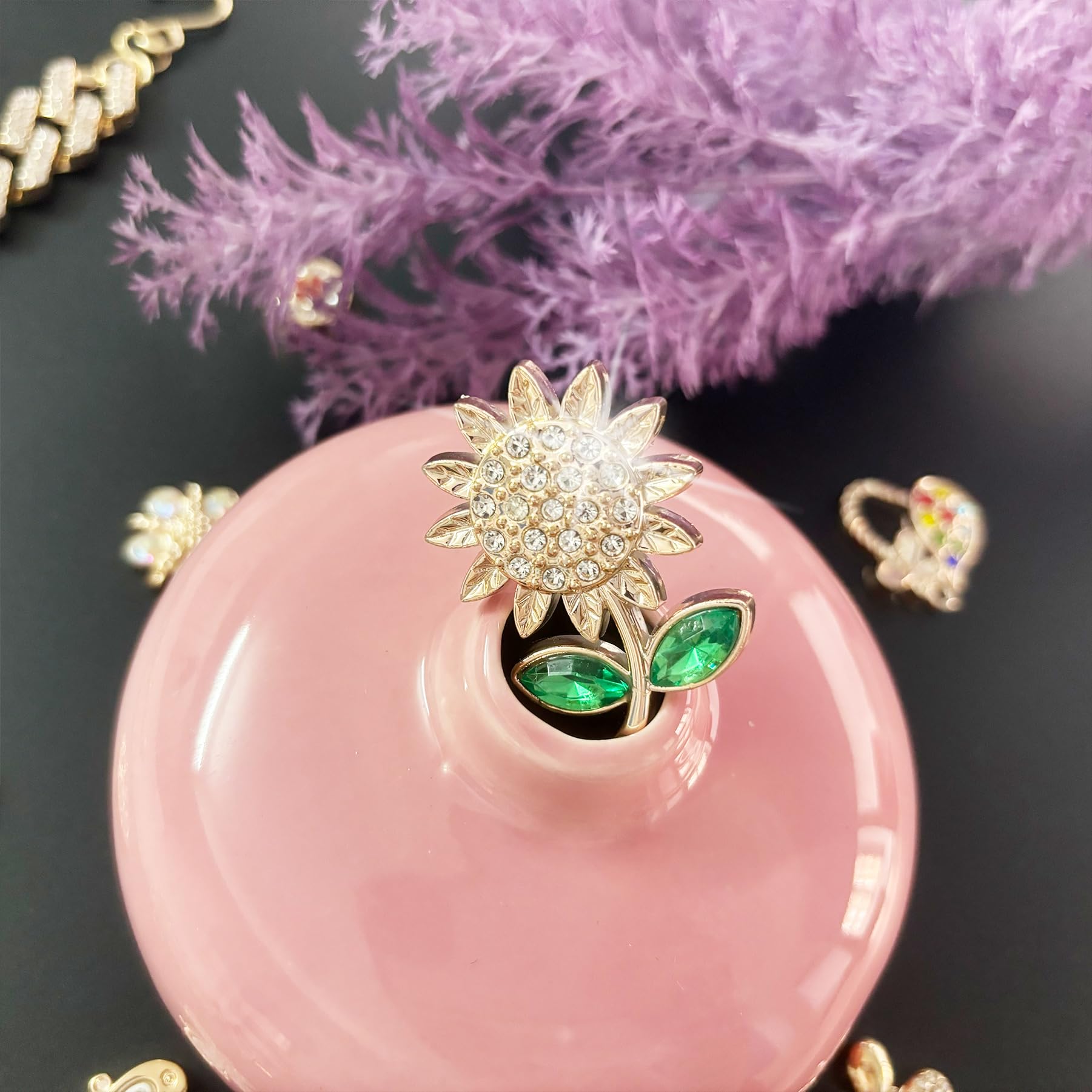 Bling Shoe Charms for Women, Sparkle Rhinestones Shoe Decoration Charms, Girly Shoe Chains for Clog Sandals, DIY Shoe Accessories for Party Favor