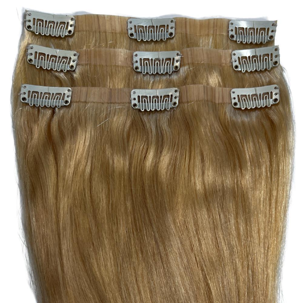 Blonde Seamless Clip-In 100% Human Hair Extensions