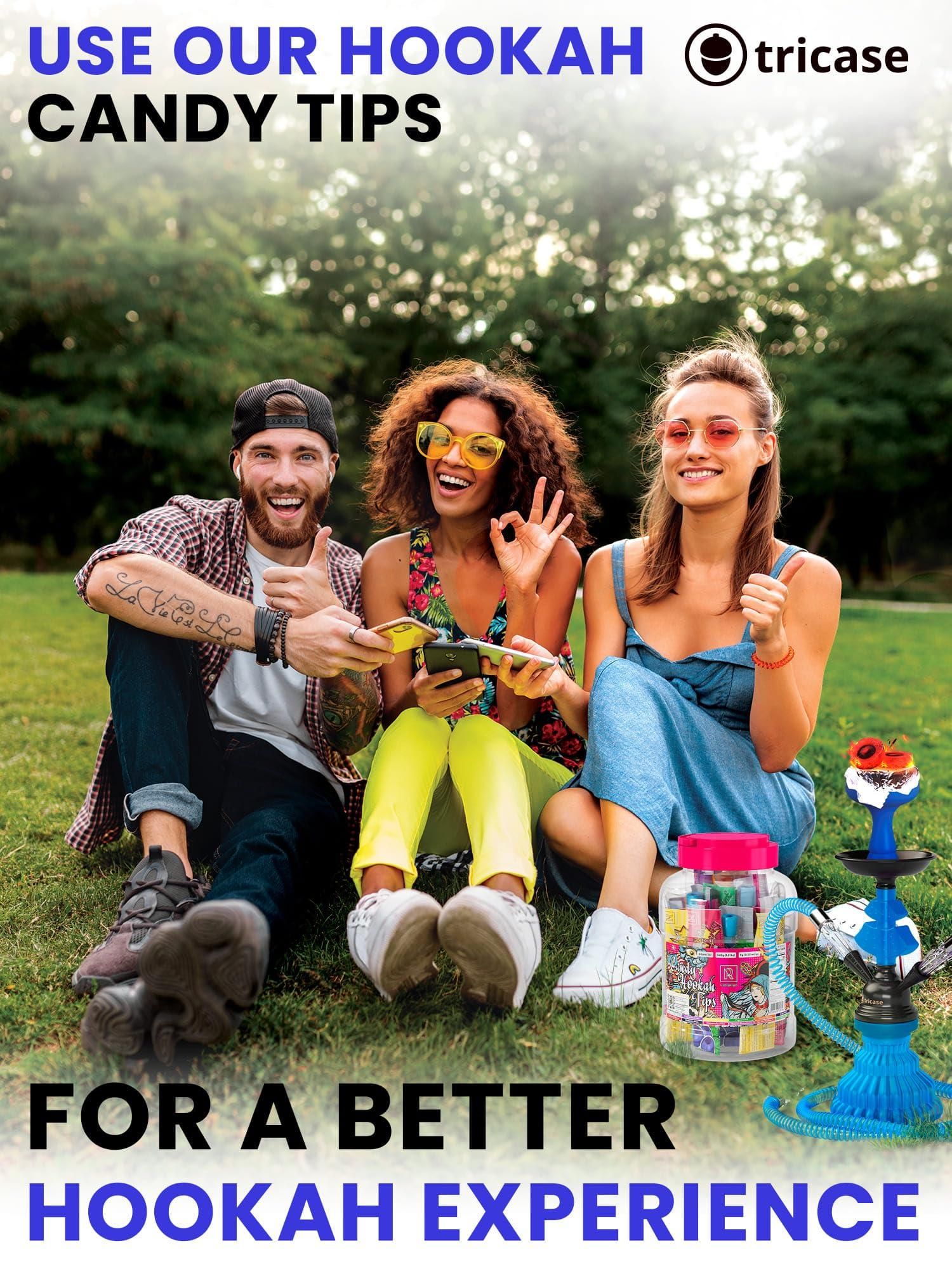 Blue Hookah set with everything Hookah Set 2 Hose Hookah LilOne