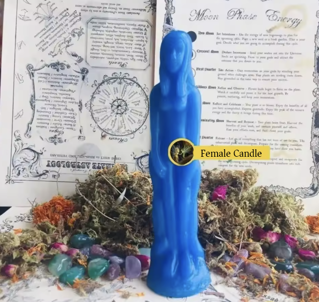 Female and Male Figurine Candles