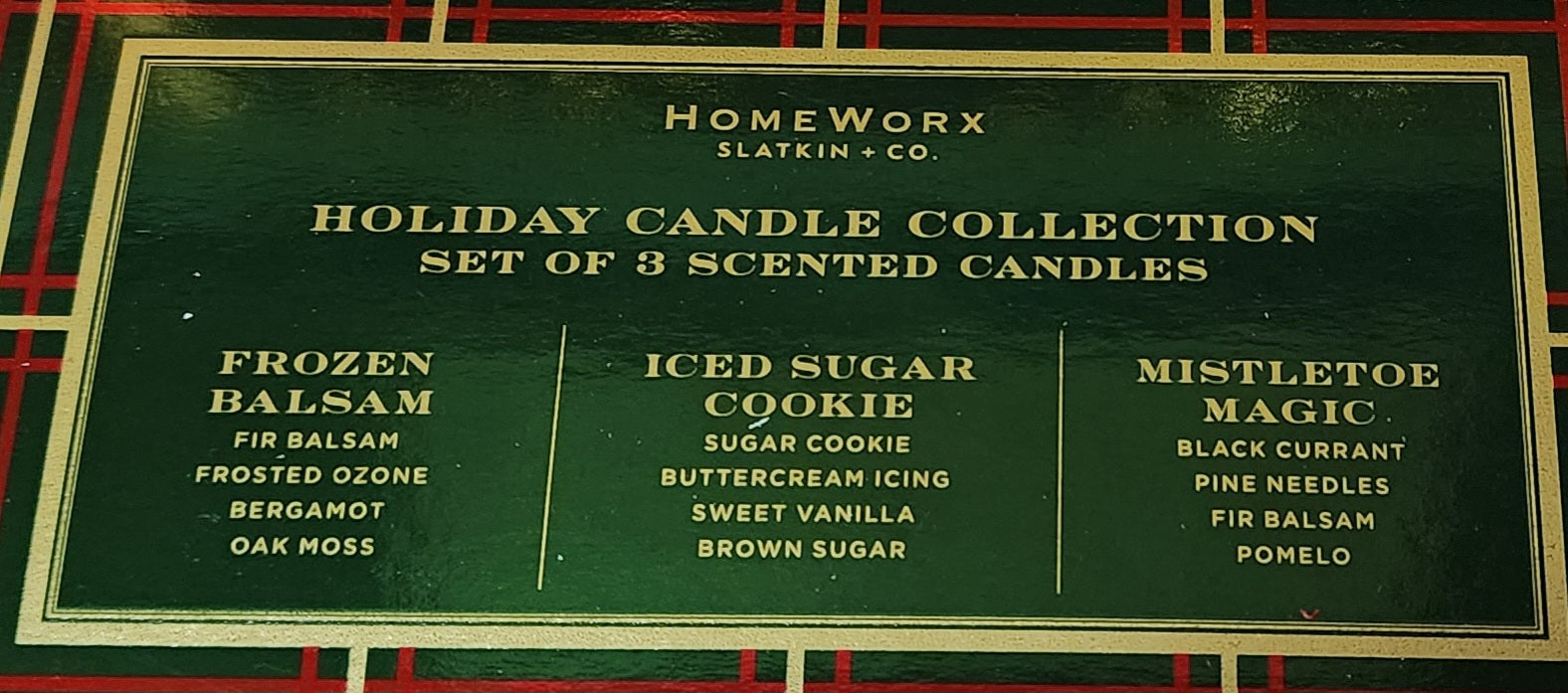 3.5 oz. Candle Gift Set - Mistletoe Magic / Iced Sugar Cookie / Frozen Balsam