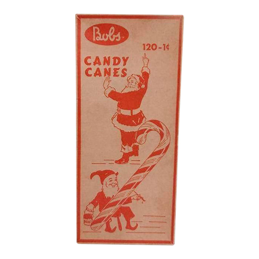 Bobs Candy Canes Christmas Box Art Wood Cutout