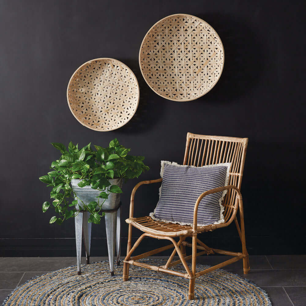 Boho Tobacco Basket Trays (Set of 2)