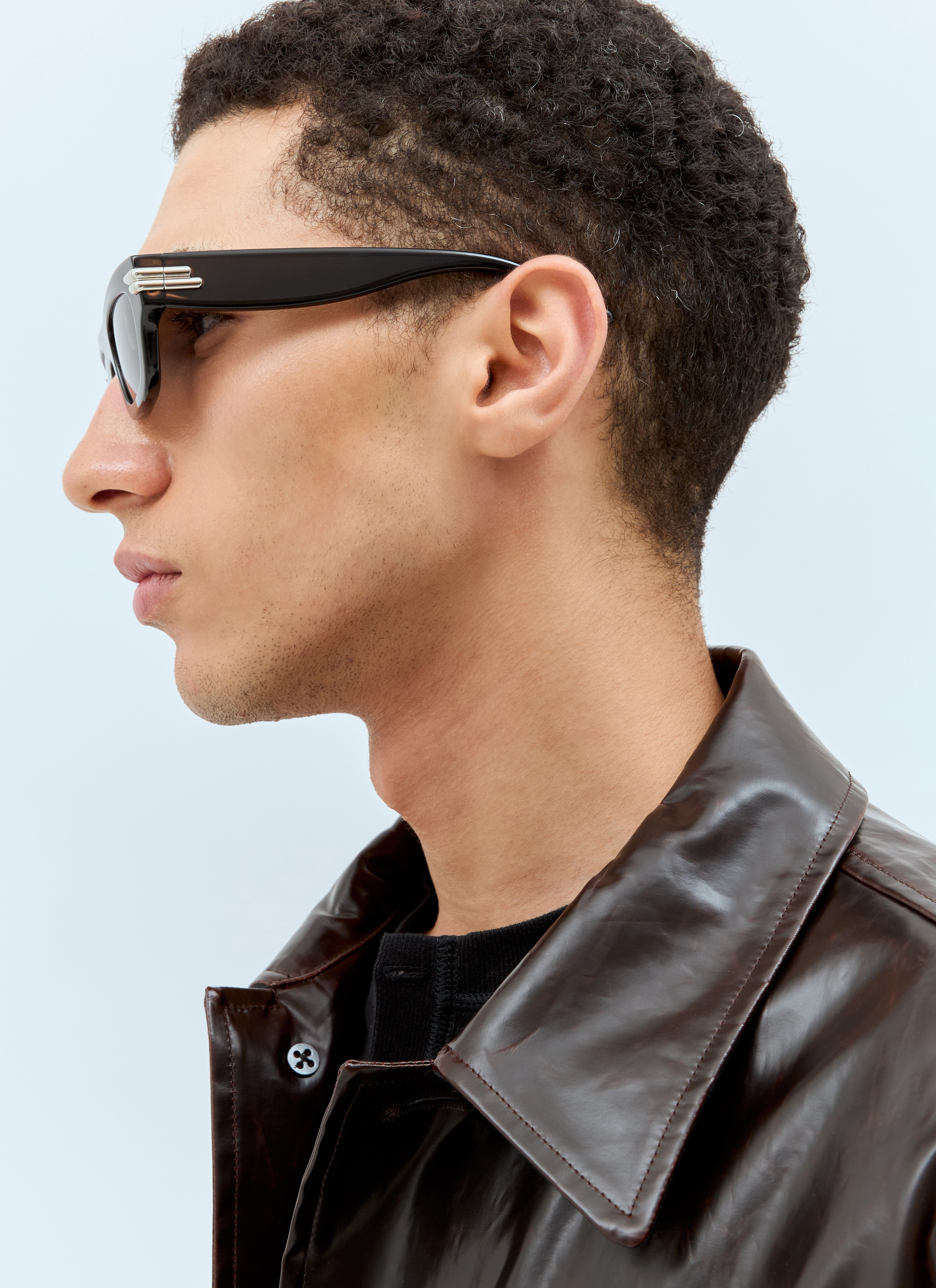 Bottega Veneta Men Mitre Square Sunglasses