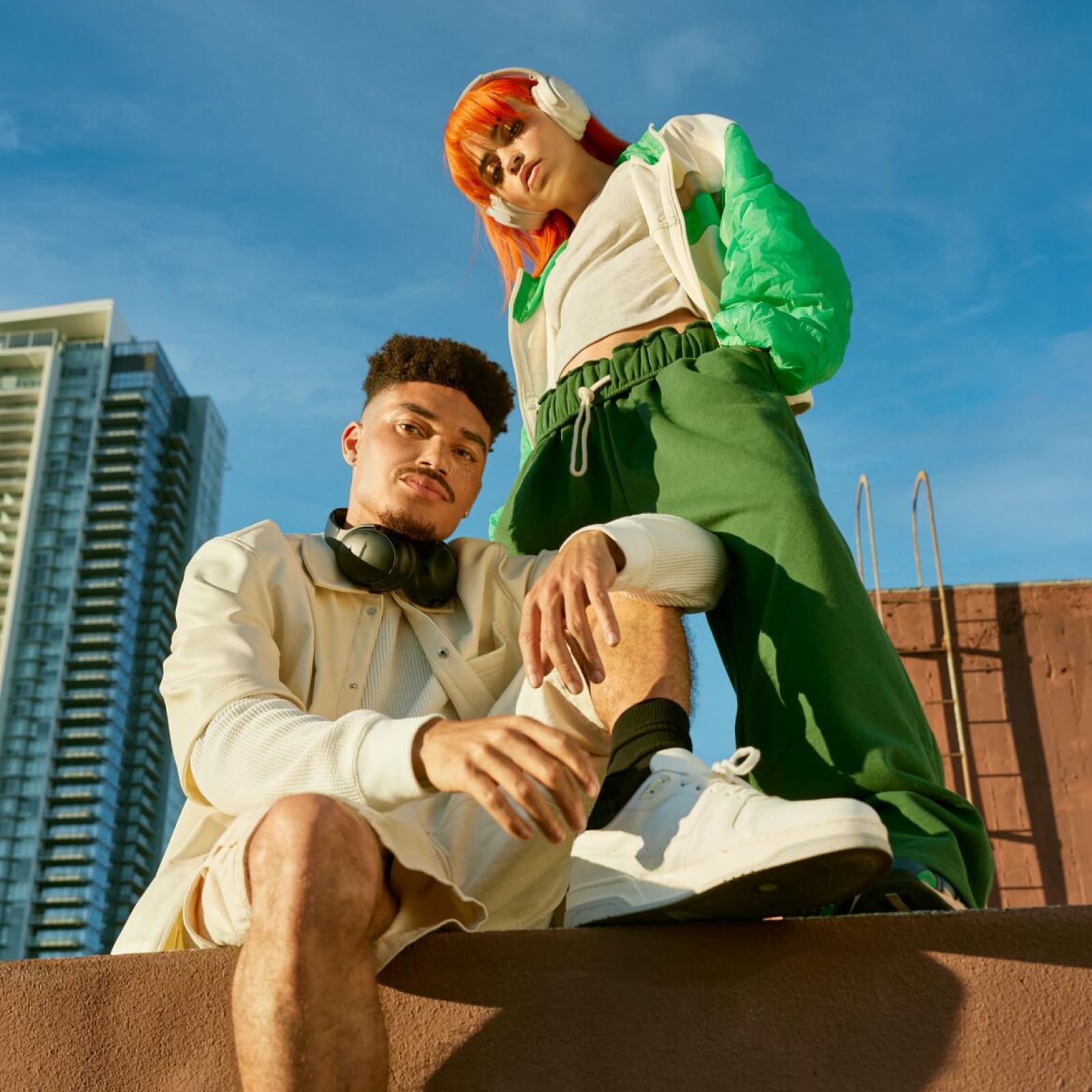 Bose QuietComfort Bluetooth Headphones, Wireless Headphones with Active Over Ear Noise Cancelling and Mic, Deep Bass, Up to 24 Hours of Playtime, Blue Dusk - Limited Edition Color