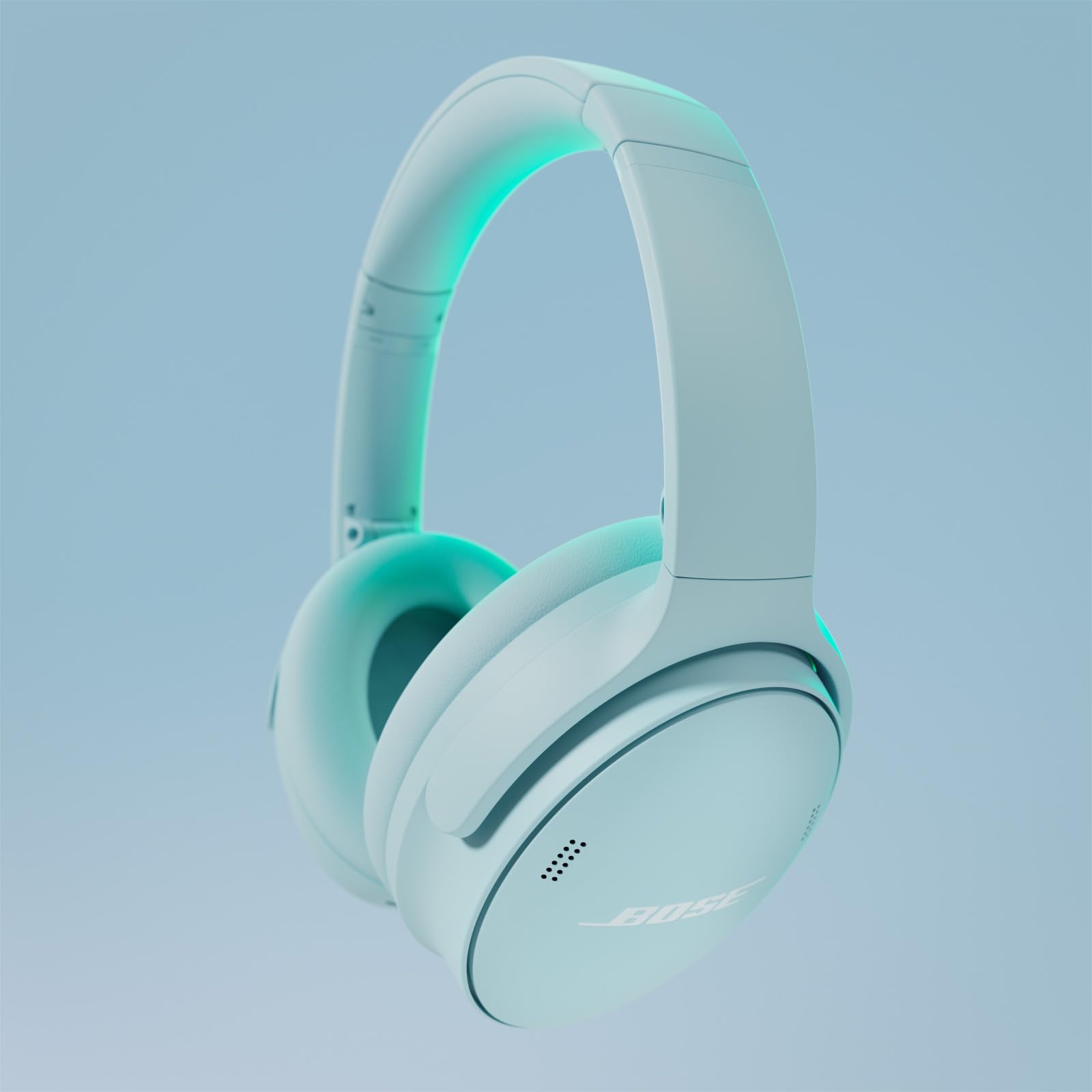 Bose QuietComfort Bluetooth Headphones, Wireless Headphones with Active Over Ear Noise Cancelling and Mic, Deep Bass, Up to 24 Hours of Playtime, Blue Dusk - Limited Edition Color