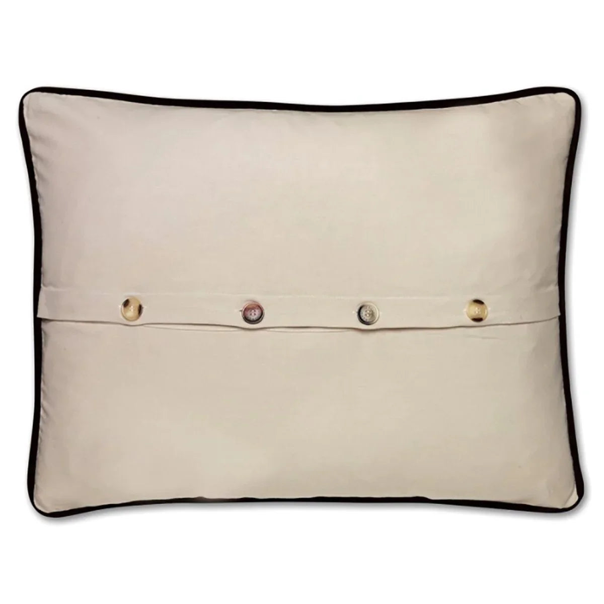 Boston Hand-Embroidered Pillow