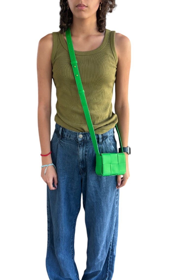 Bottega Veneta Candy Cassette Mini Bag, Green