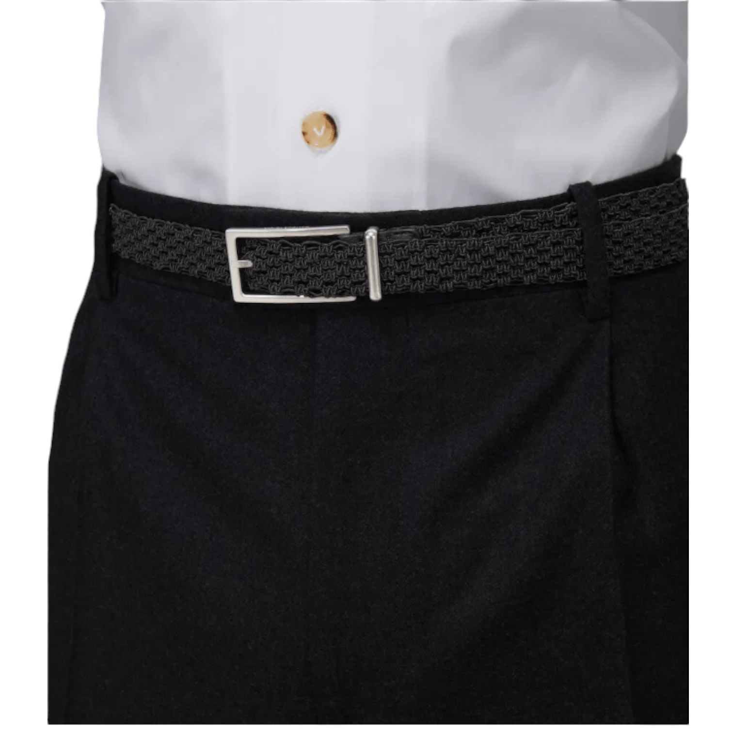 Bottega Veneta  Macramé  Woven Belt, Black
