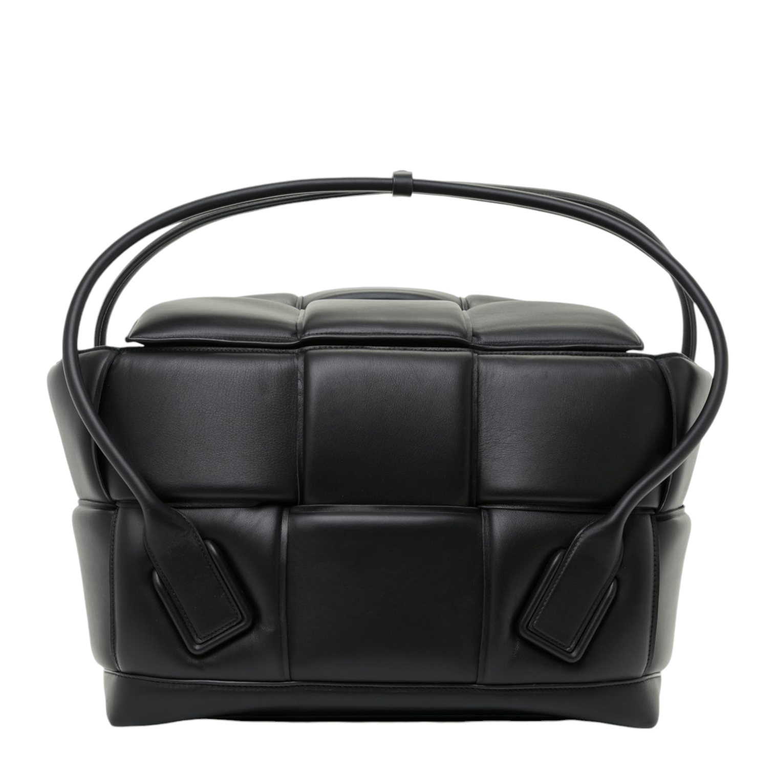 Bottega Veneta Nappa Maxi Intrecciato Padded Large Arco Black Bag