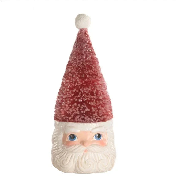 Bottle Brush Santa Red Ornament by Bethany Lowe Designs