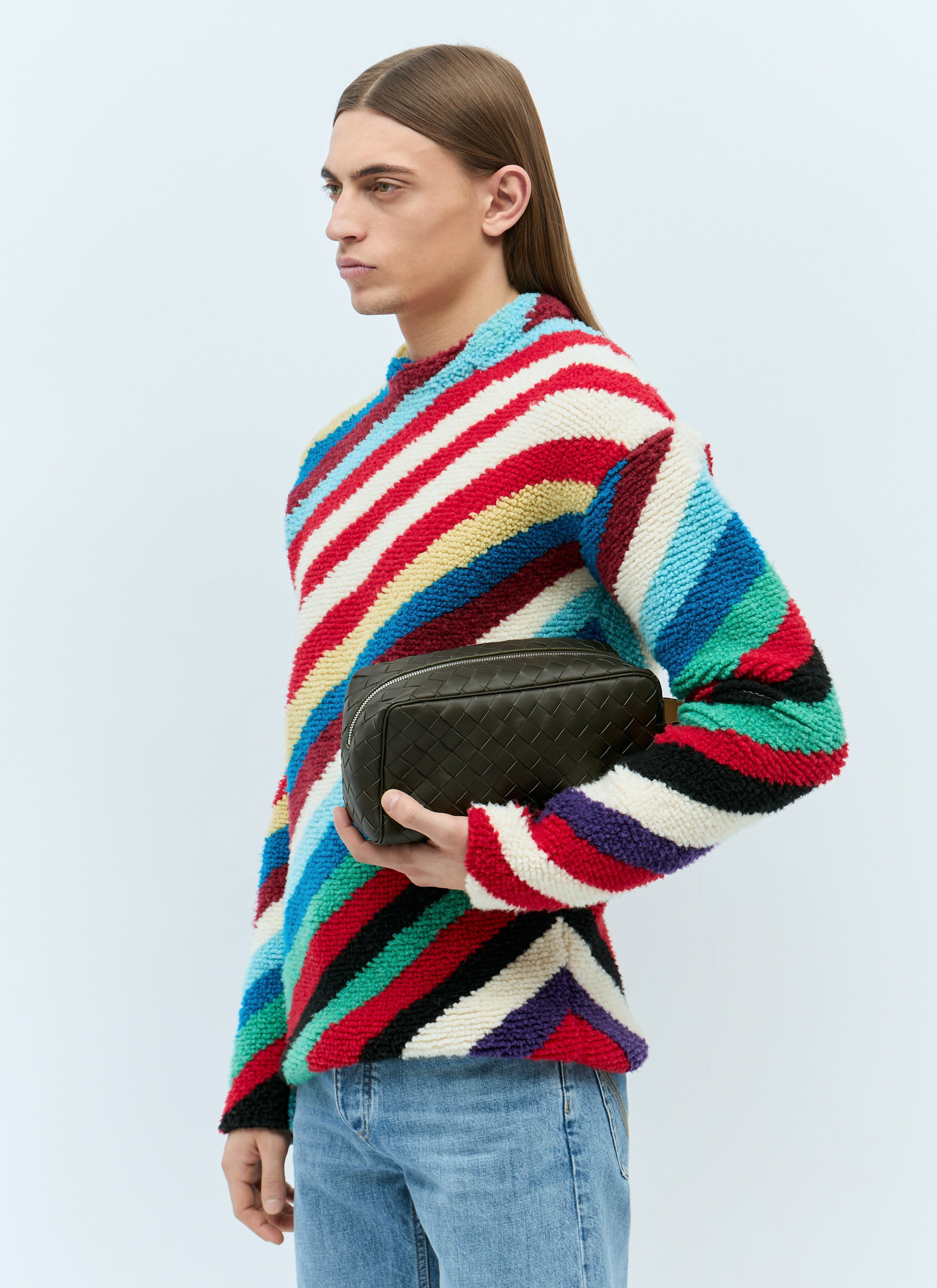 Bottega Veneta Men Intrecciato Travel Pouch