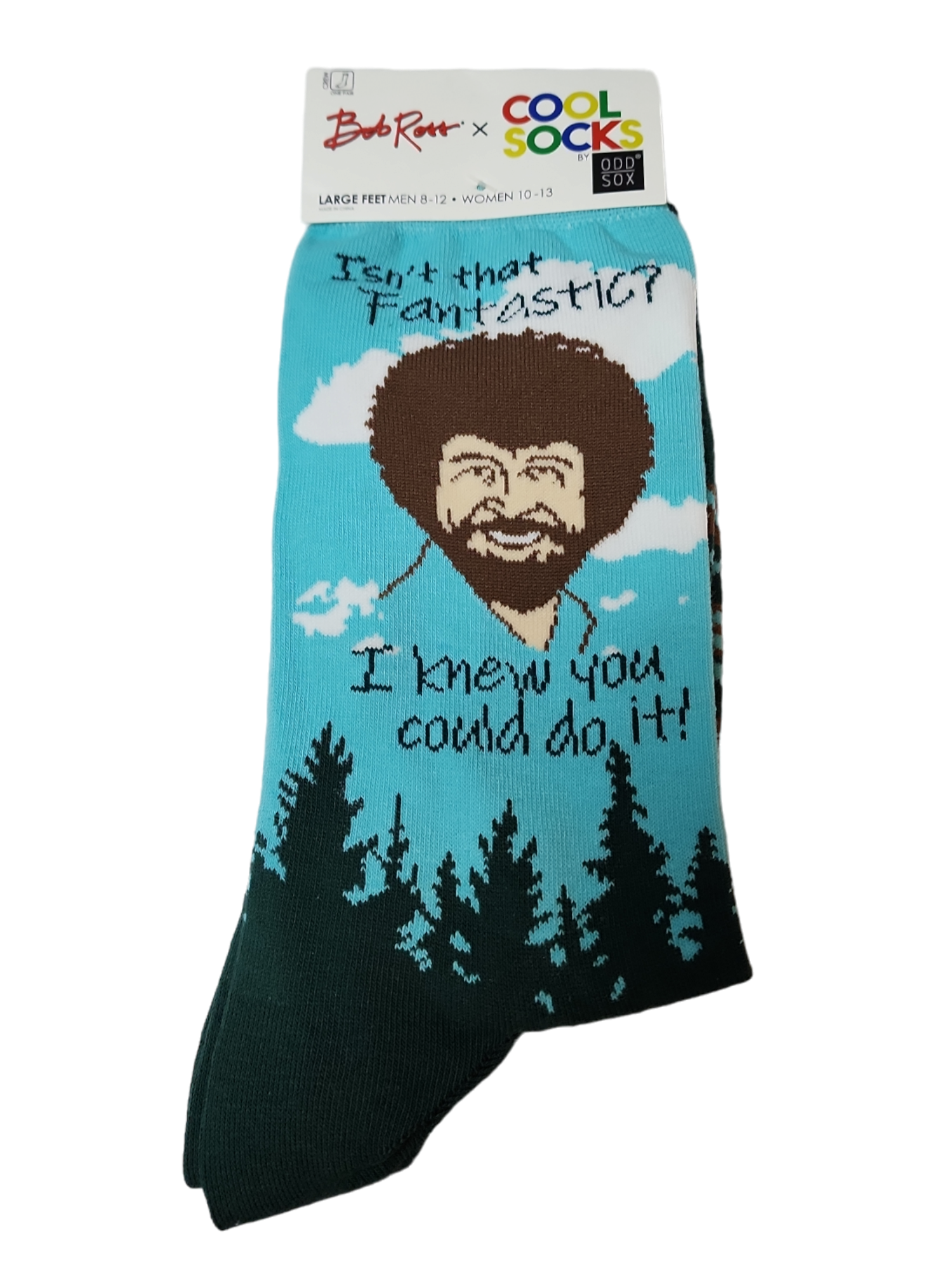Bob Ross You Can Do It -  Crew Socks