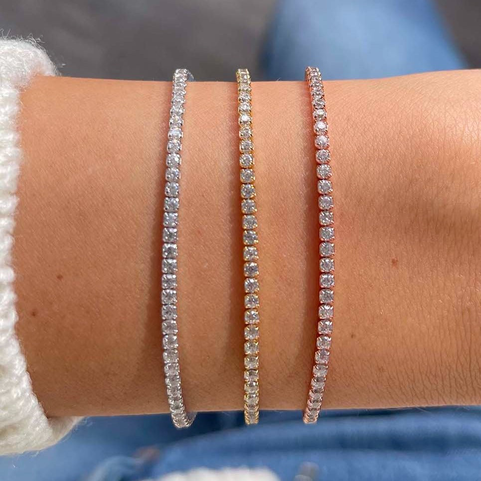  Classic Thin Tennis Bracelet - Adina's Jewels